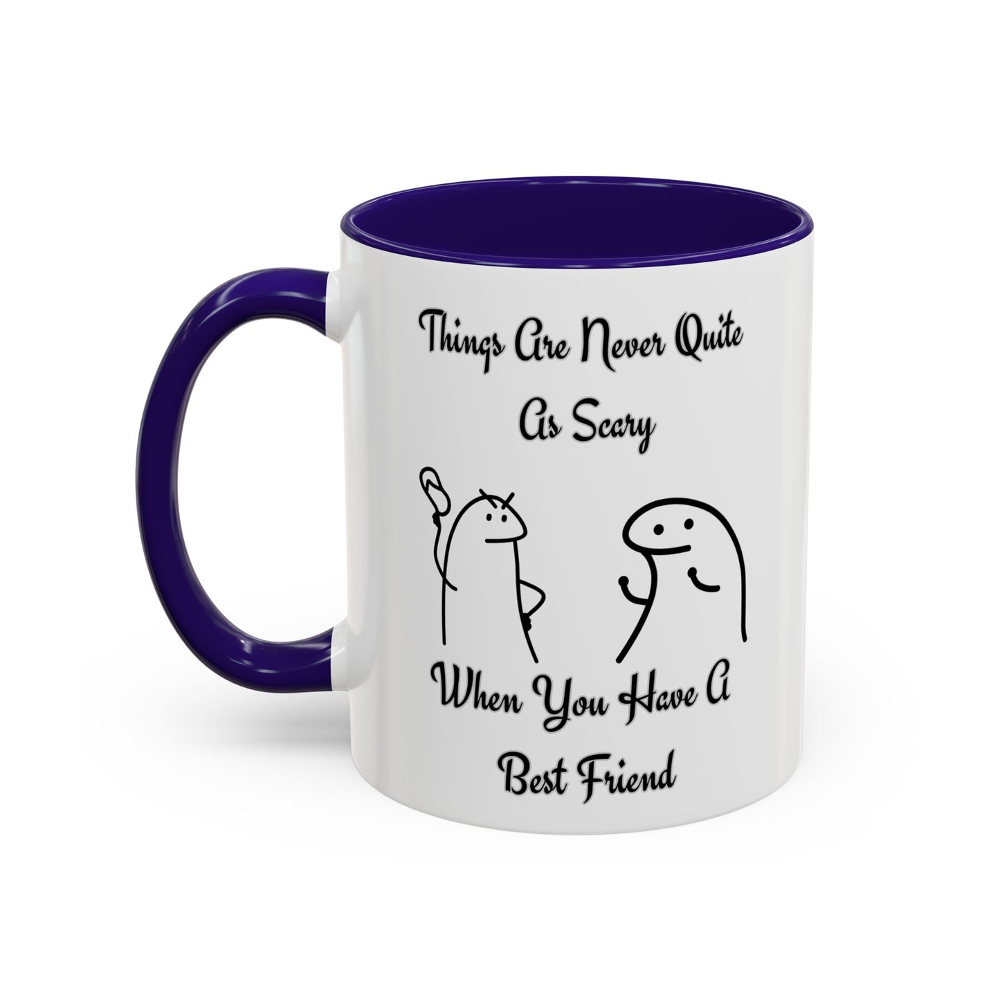 Best Friend Coffee Mug, Colorful Friendship Mug, Cute Gift for Friends, Inspirational Quote Mug, 11oz, 15oz