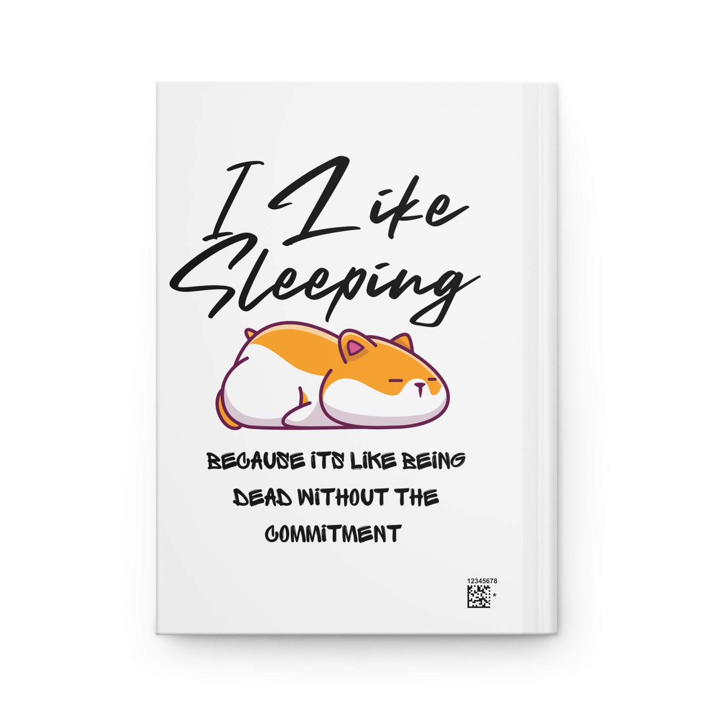 Sleepy Animal Hardcover Journal - Cute Sleep Journal, Gift for Sleep Lovers, Funny Writing Notebook, Pet Lover Diary, Relaxation Journal