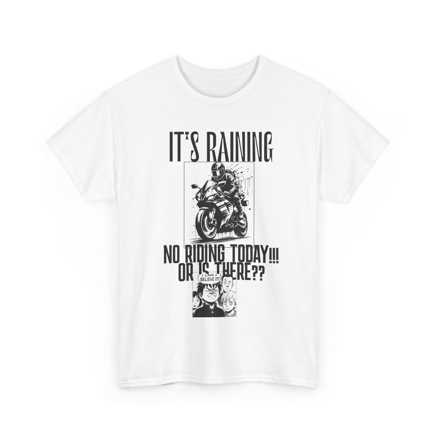 Motorcycle Rainy Day Tee - Fun Biker Shirt for Riders, Unisex Graphic Tee, Gift for Motorcycle Enthusiasts, Outdoor Adventure Apparel