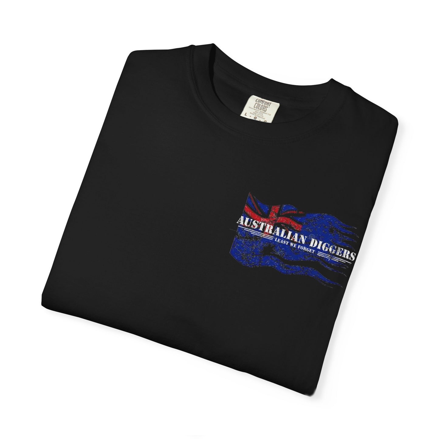 Australian Diggers Garment-Dyed T-Shirt, Commemorative Apparel, Casual Wear, Veterans' Day Gift, Vintage Style Tee, Unisex Fashion