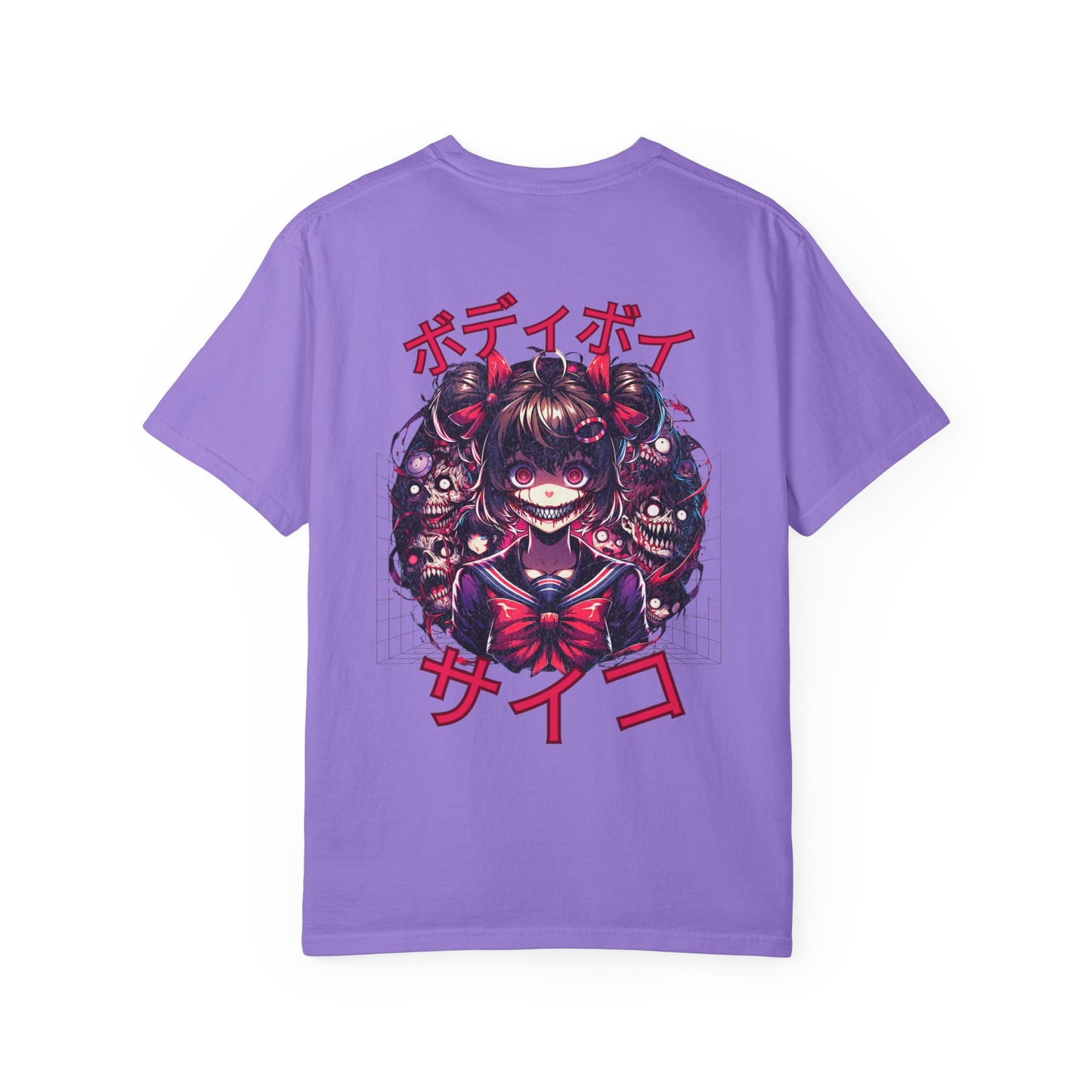 Unisex Garment-Dyed Graphic T-Shirt with Unique Anime Design, Casual Wear, Anime Enthusiast Gift, Fun Streetwear, Graphic Tee, Birthday Gift