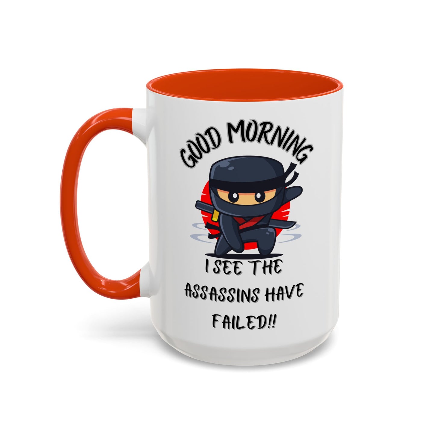 Colourful Assassins have failed Coffee Mug, 11oz/15oz, Funny Gift for Him/Her, Office Humor, Birthday Present, Unique Ceramic Mugs