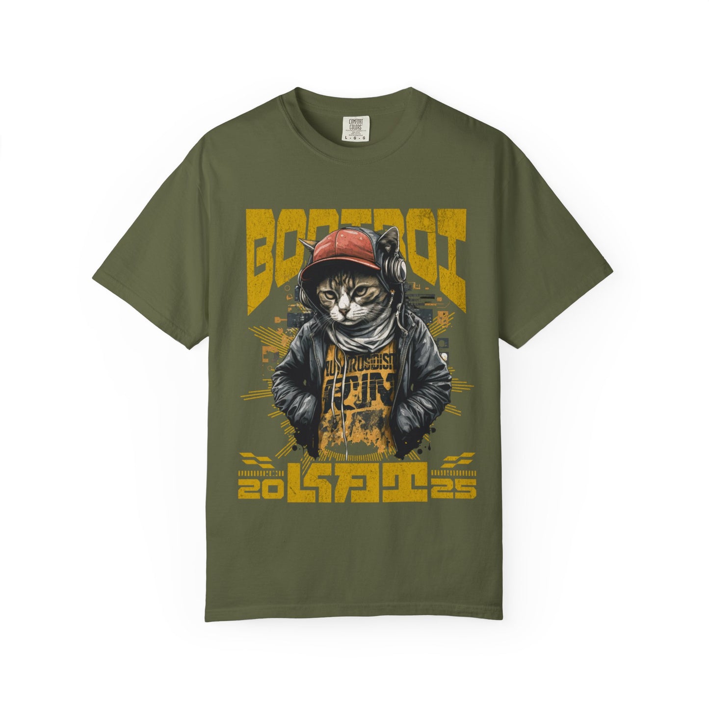 Bodi boi Unisex Vintage Style T-Shirt, Trendy Apparel for Cat Lovers, Casual Wear, Unique Gift Idea