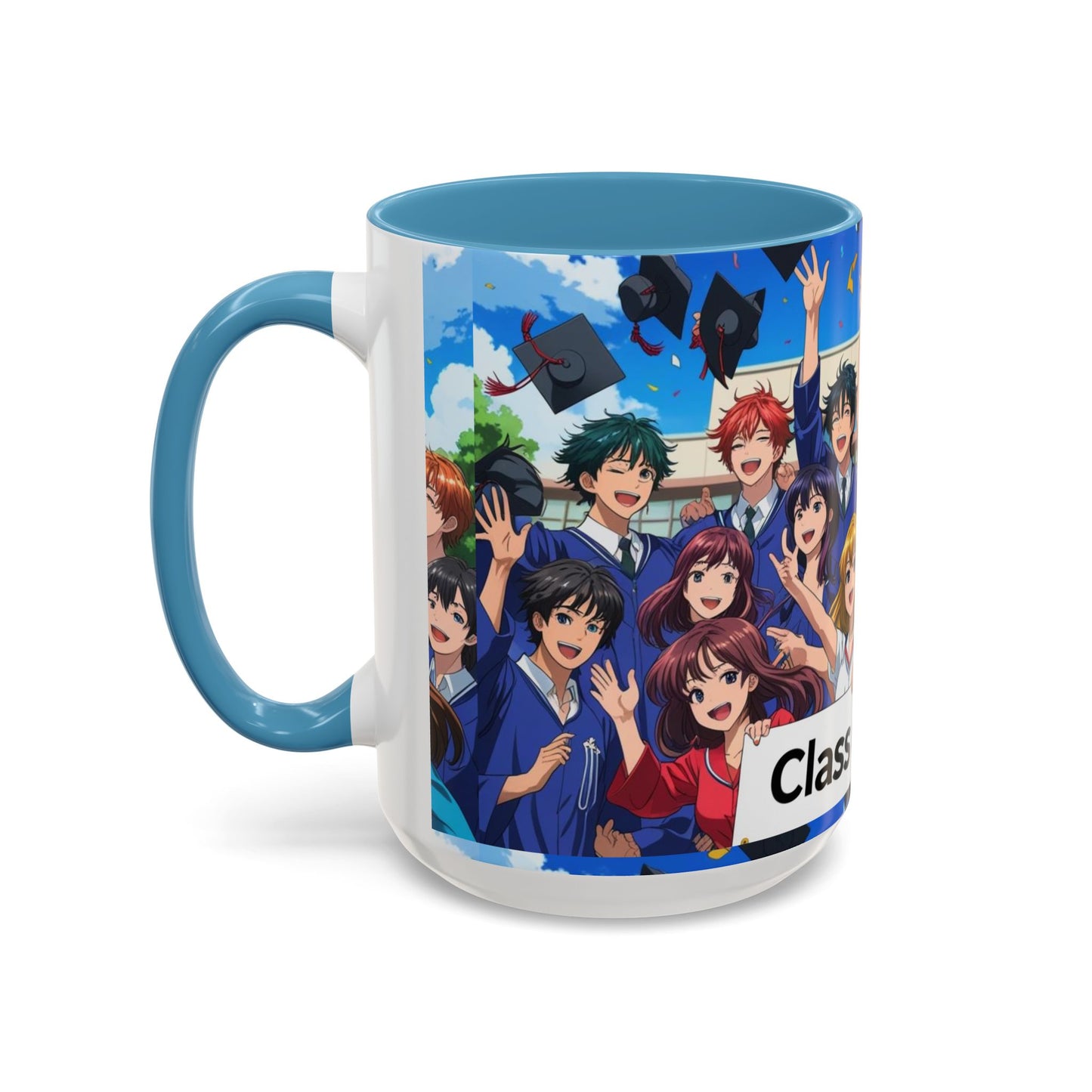 Anime Graduation Coffee Mug for Class of 2025, Personalized Gift, School Memories, Graduation Celebration, Unique Teacher Gift