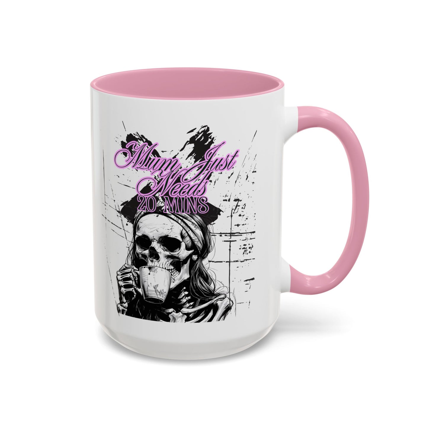 Mum Just Needs 20 min | Perfect for Coffee Lovers, Halloween Decor, Gift for Her, Unique Homeware, Fun Office Mug