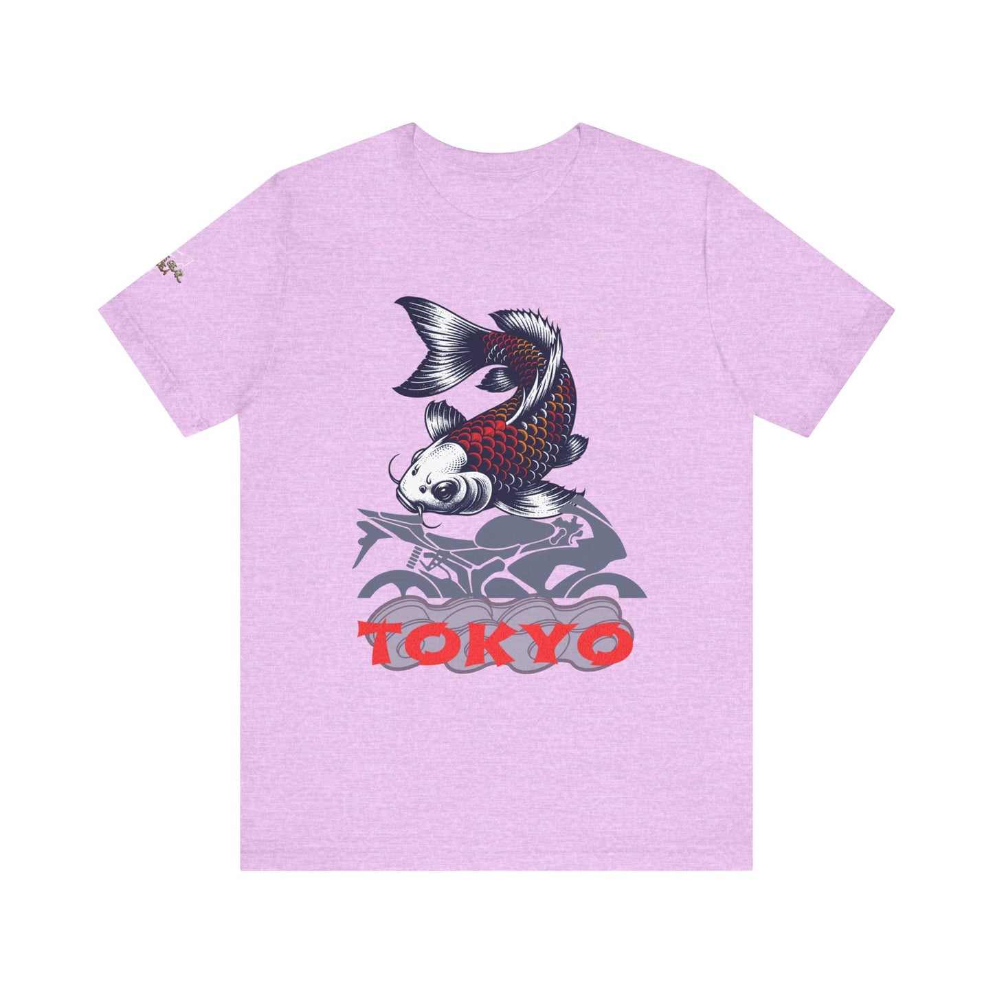 Tokyo Koi Graphic Tee, Casual Streetwear Shirt, Unisex Short Sleeve Top, Gift for Fishermen, Stylish Summer Fashion