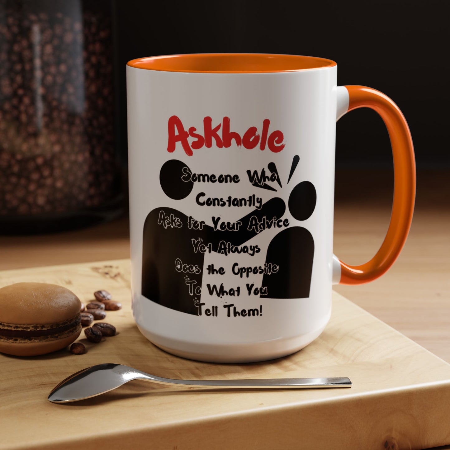 Humorous Askhole Coffee Mug, Funny Gift for Askholes, Quirky Tea Mug, Gift for Friends, Office Humor Mug