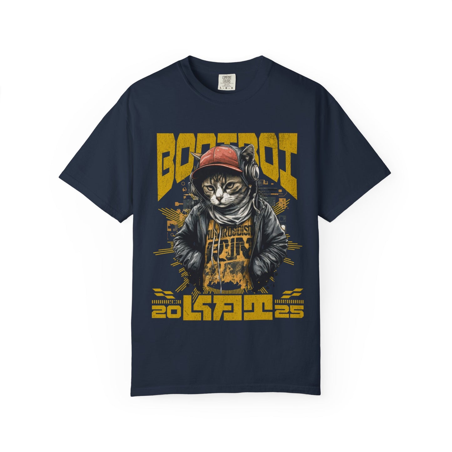 Bodi boi Unisex Vintage Style T-Shirt, Trendy Apparel for Cat Lovers, Casual Wear, Unique Gift Idea