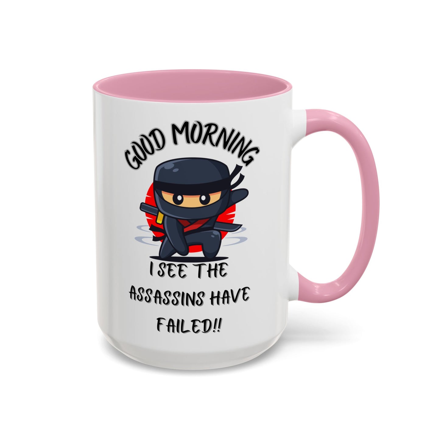 Colourful Assassins have failed Coffee Mug, 11oz/15oz, Funny Gift for Him/Her, Office Humor, Birthday Present, Unique Ceramic Mugs