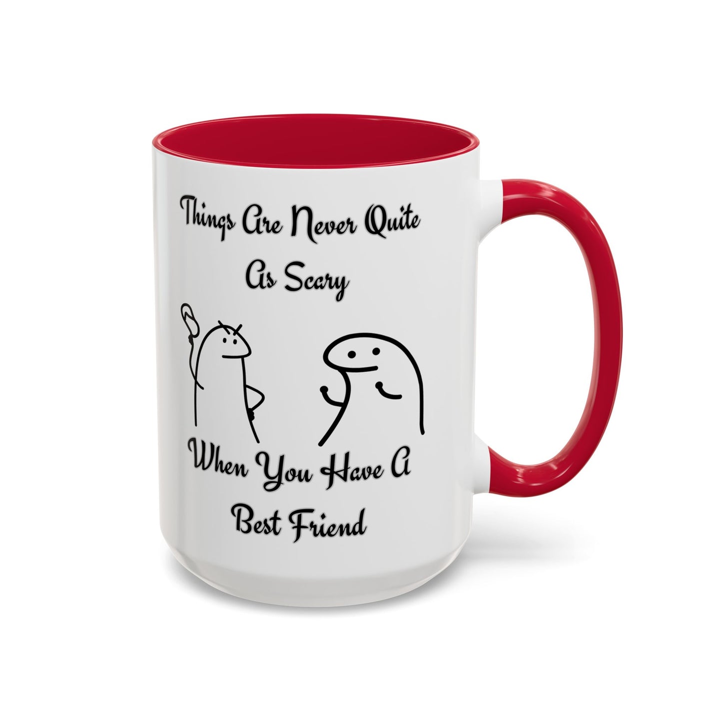Best Friend Coffee Mug, Colorful Friendship Mug, Cute Gift for Friends, Inspirational Quote Mug, 11oz, 15oz