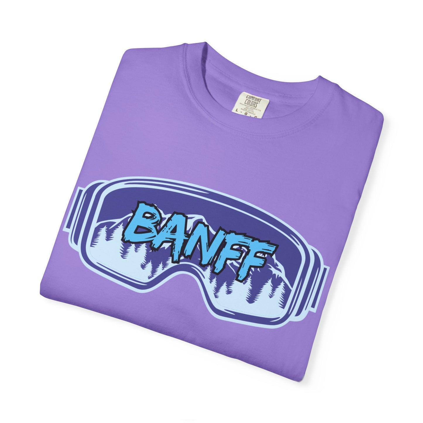Banff Ski Adventure T-Shirt - Unisex Garment-Dyed Tee, Snowboarder Gift, Winter Sports Apparel, Ski Trip Souvenir, Funny Travel Shirt