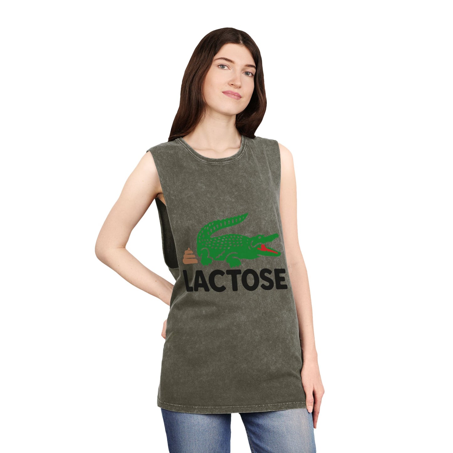 Lactose Graphic Tank Top | Casual Unisex Summer Wear, Fun Gift for Foodies, Festival Apparel, Beach Day Essential