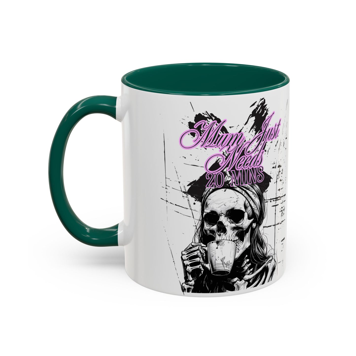 Mum Just Needs 20 min | Perfect for Coffee Lovers, Halloween Decor, Gift for Her, Unique Homeware, Fun Office Mug
