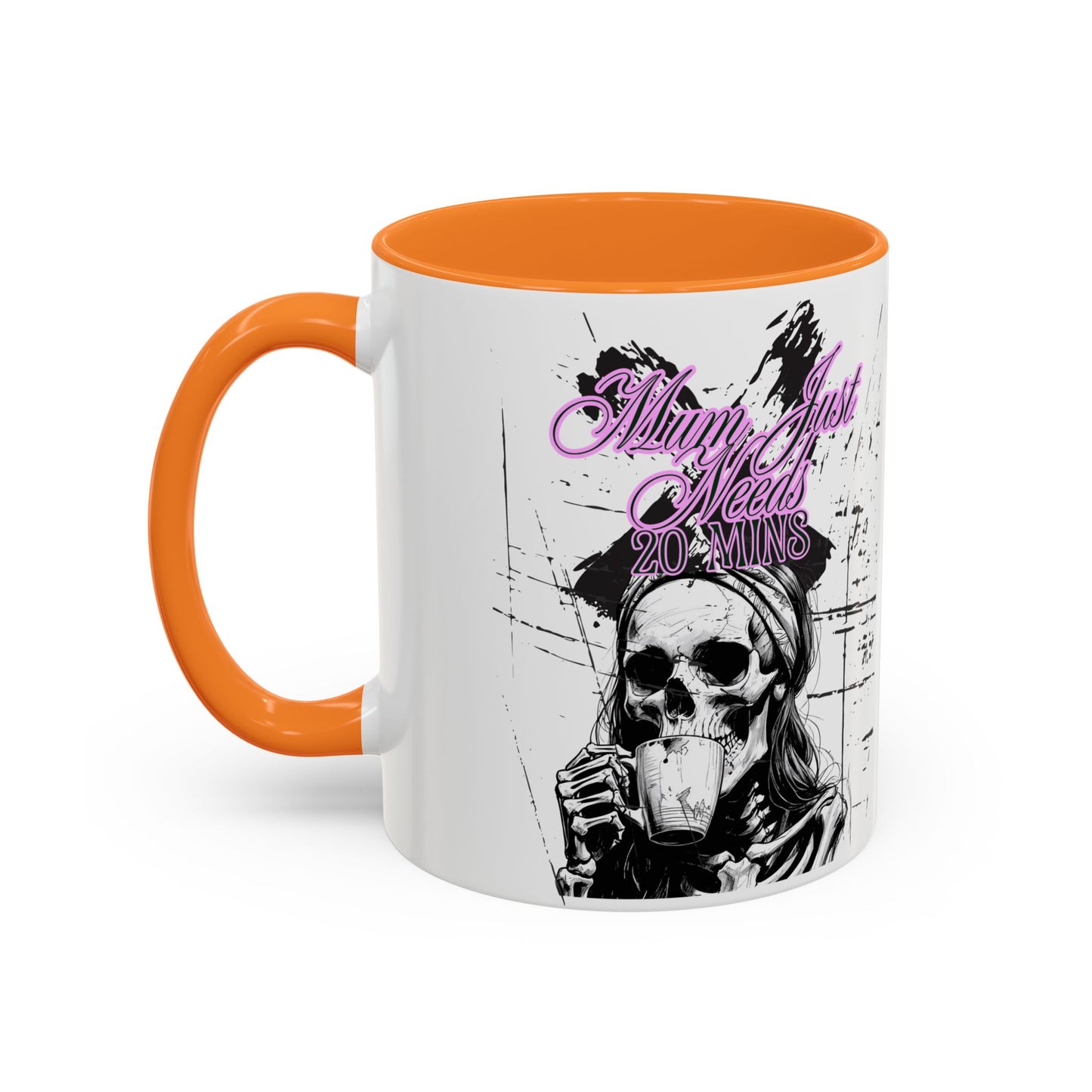 Mum Just Needs 20 min | Perfect for Coffee Lovers, Halloween Decor, Gift for Her, Unique Homeware, Fun Office Mug