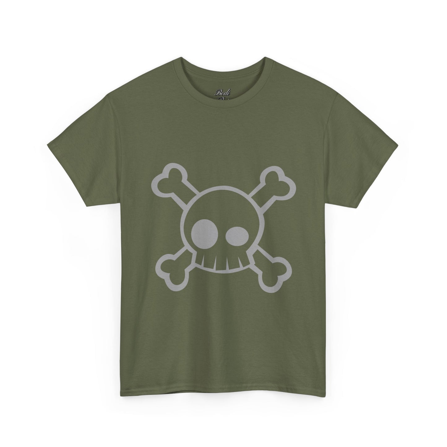 Skull & Bear Graphic Tee, Unisex Heavy Cotton Shirt for Casual Wear, Gift for Birthdays, Halloween, Gothic Tee, Cool Tee, Bear Lover Gift,