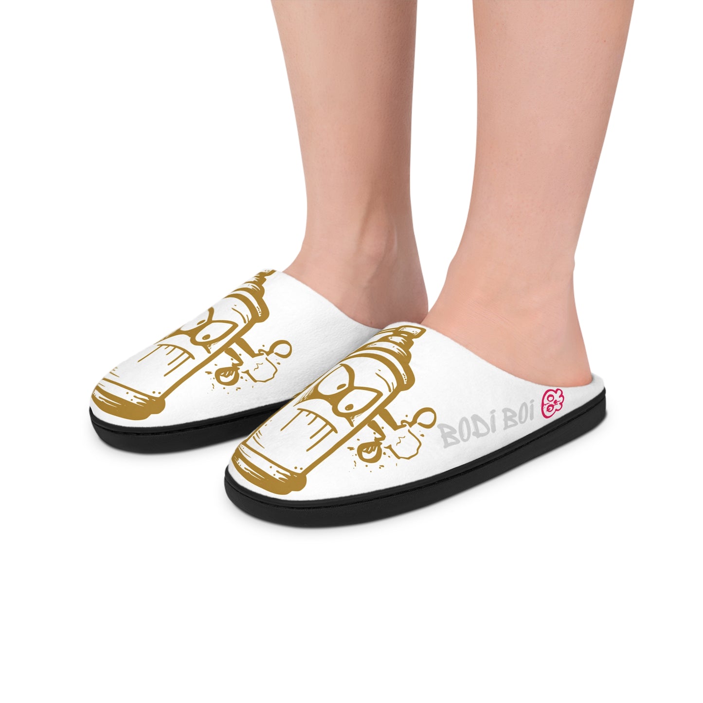 graffiti spray can Men's Indoor Slippers, Cozy House Shoes, Unique Slipper Design, Gifting for Him, Humor Gift for Holidays
