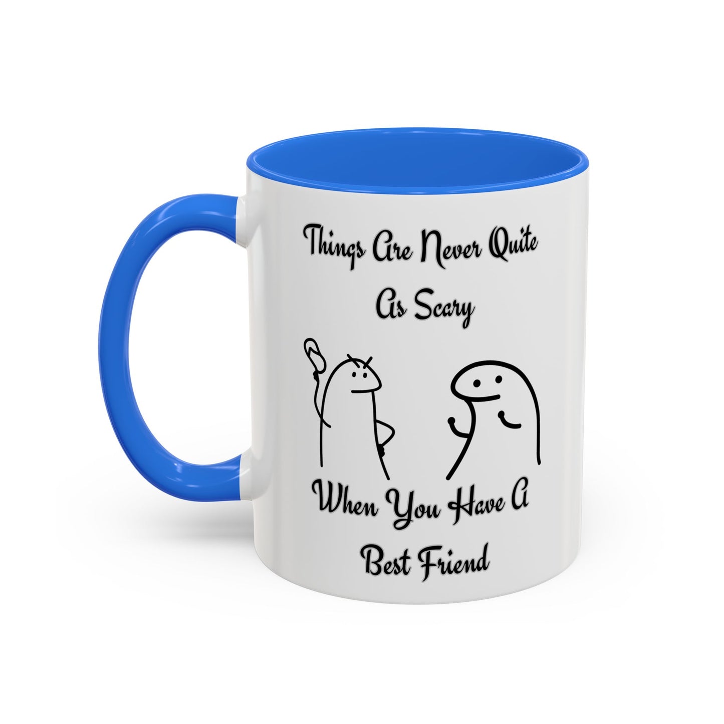 Best Friend Coffee Mug, Colorful Friendship Mug, Cute Gift for Friends, Inspirational Quote Mug, 11oz, 15oz