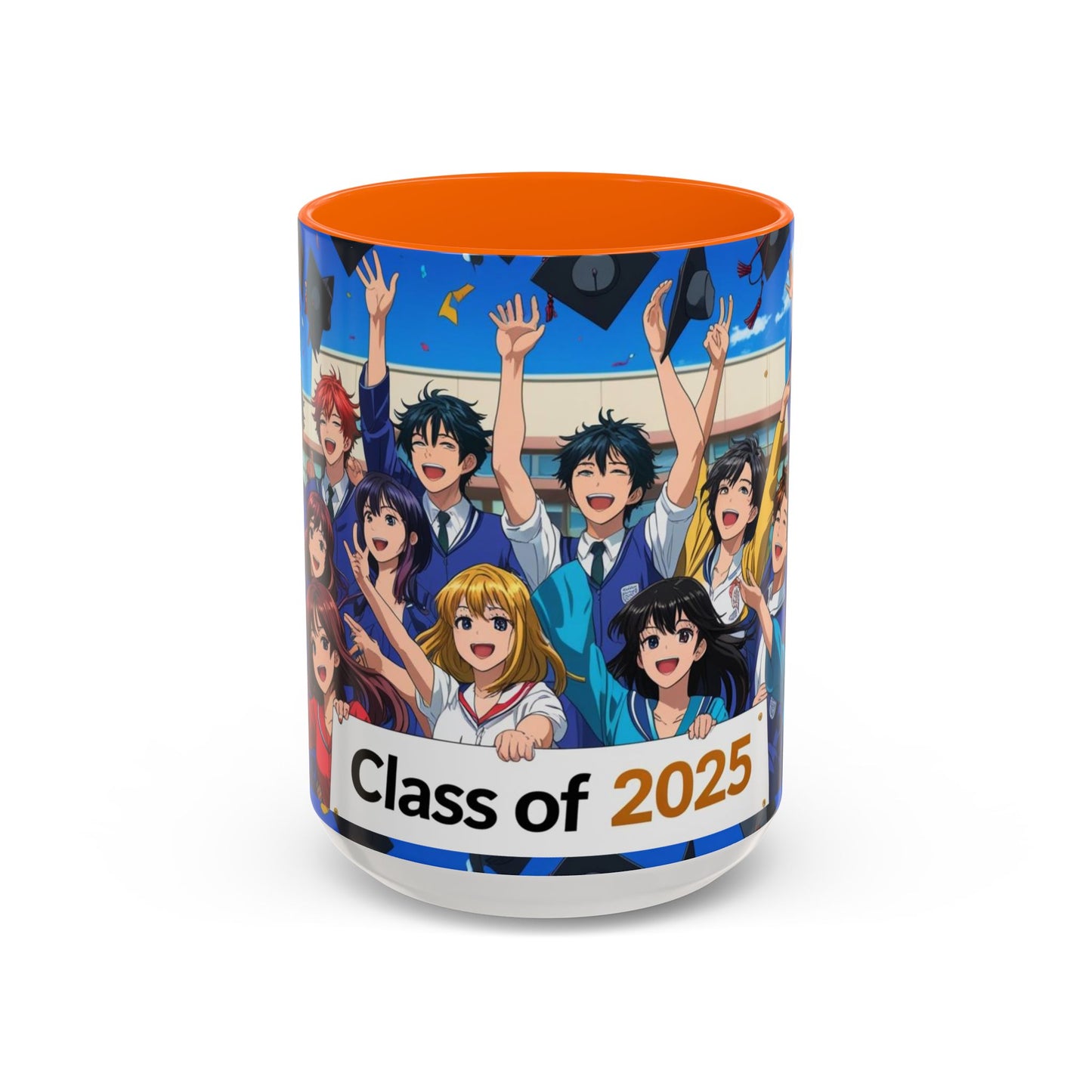 Anime Graduation Coffee Mug for Class of 2025, Personalized Gift, School Memories, Graduation Celebration, Unique Teacher Gift