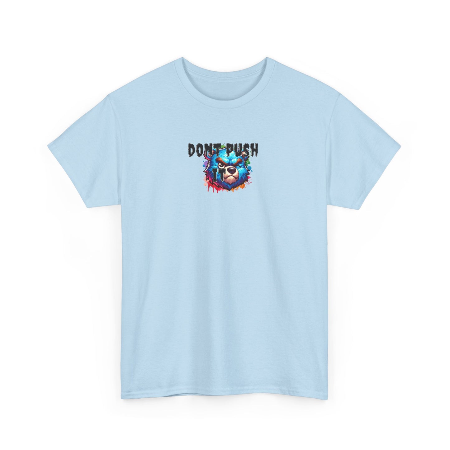 Don't Push My Buttons Unisex Heavy Cotton Tee | Funny Graphic Tee, Casual Wear, Gift for Fun-Loving Friends, Birthday Gift, Graphic T-Shirt