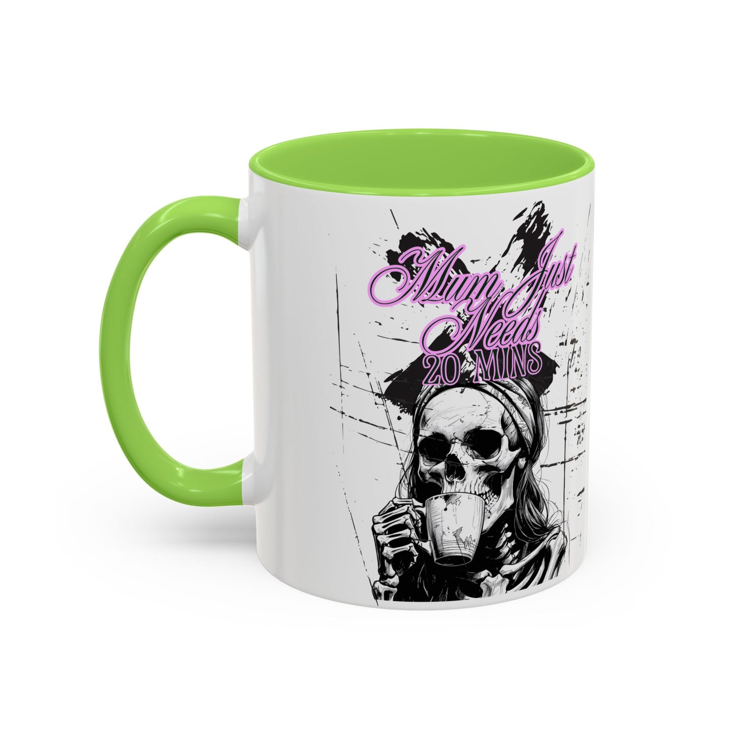 Mum Just Needs 20 min | Perfect for Coffee Lovers, Halloween Decor, Gift for Her, Unique Homeware, Fun Office Mug