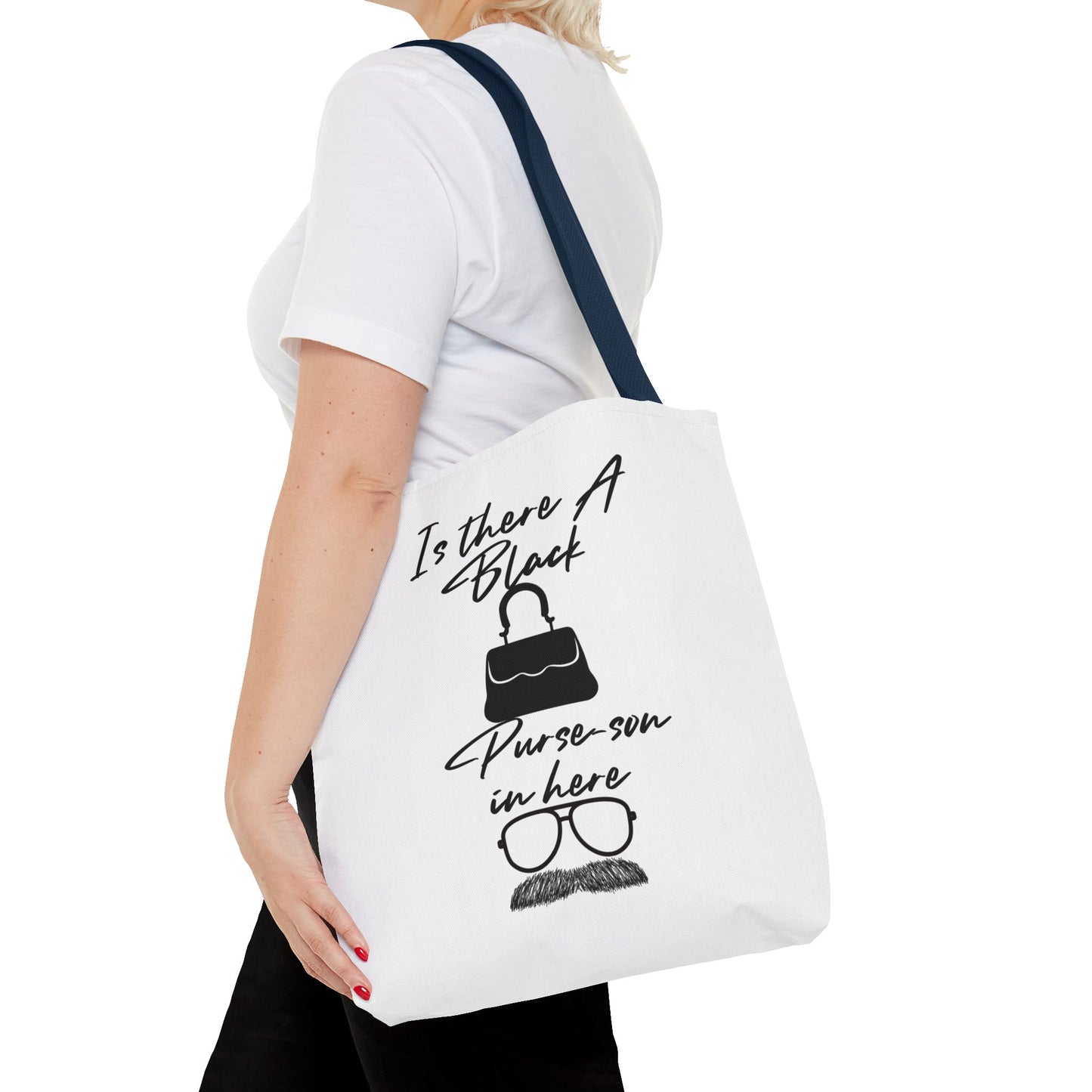 Black Purse-son Tote Bag, Funny Tote for Men and Women, Gift for Friends, Casual Bag, Shopping Tote, Perfect for Birthdays and Celebrations