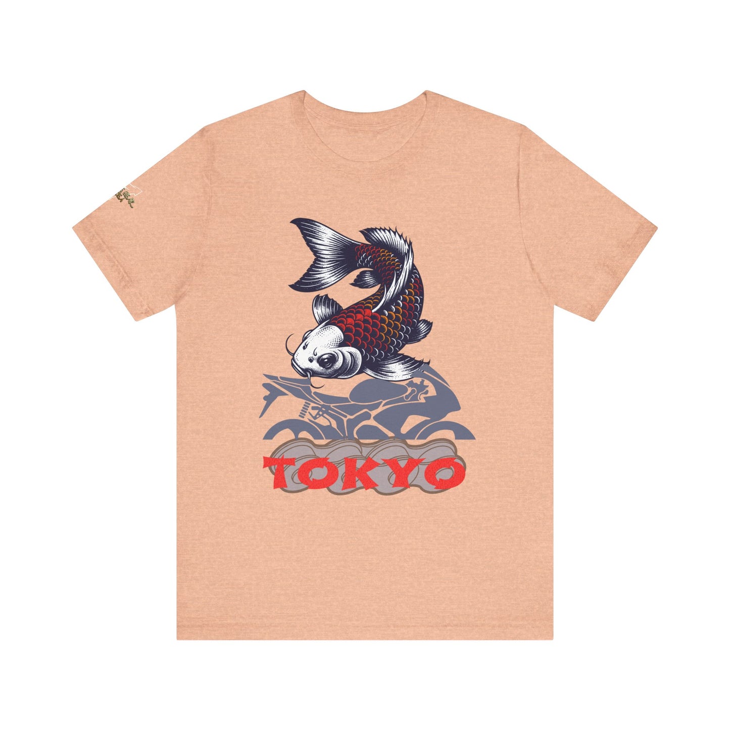 Tokyo Koi Graphic Tee, Casual Streetwear Shirt, Unisex Short Sleeve Top, Gift for Fishermen, Stylish Summer Fashion