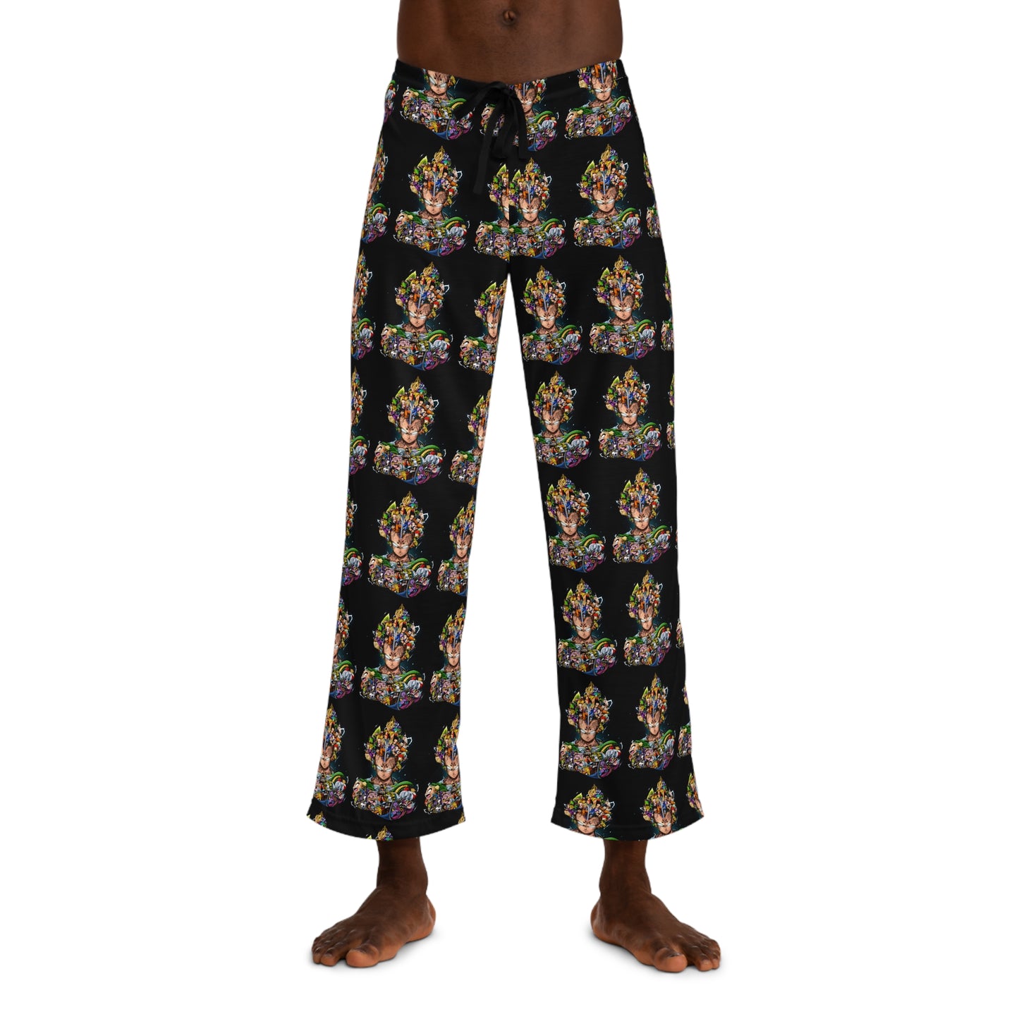 Vibrant Graphic Men's Pajama Pants, Cool Sleepwear, Artistic Lounge Pants, Relaxation Attire, Unique Gift for Him