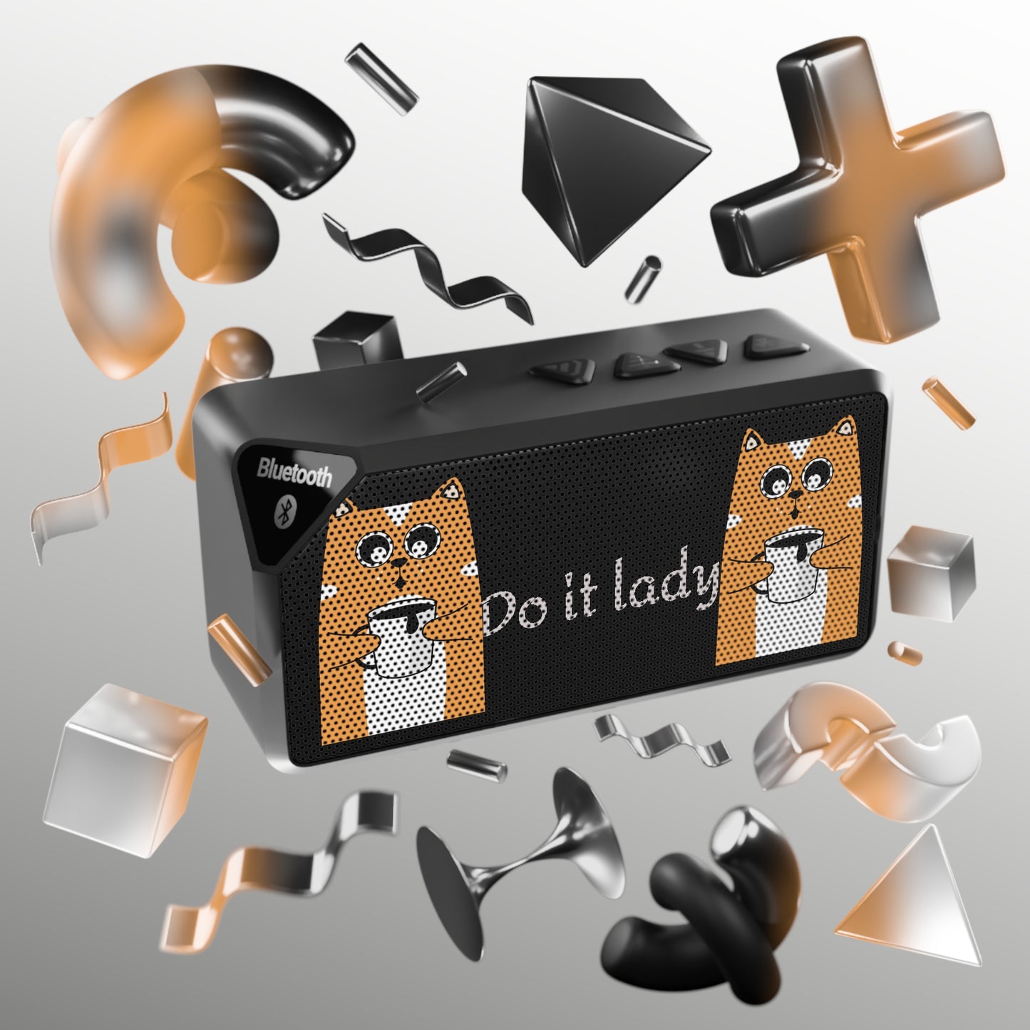 Bluetooth Speaker with Fun Dog Design do it lady