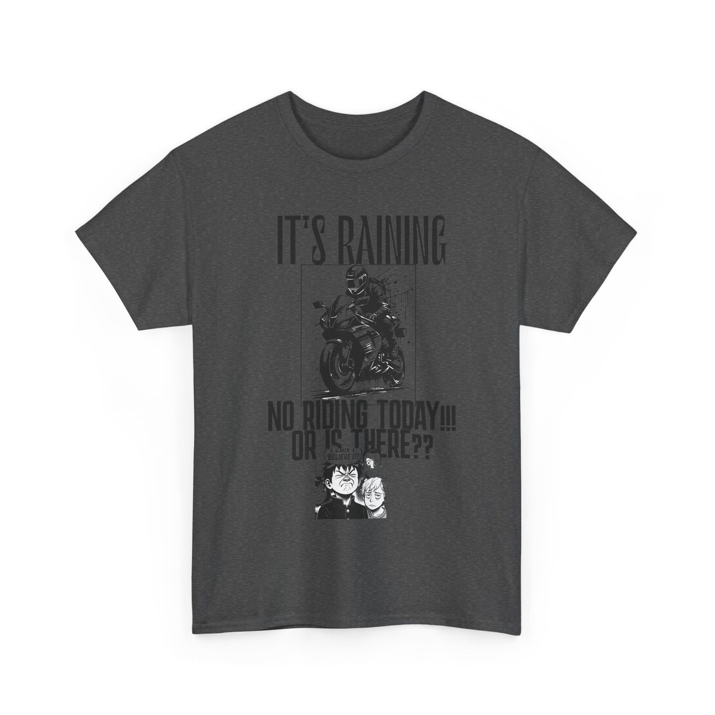 Motorcycle Rainy Day Tee - Fun Biker Shirt for Riders, Unisex Graphic Tee, Gift for Motorcycle Enthusiasts, Outdoor Adventure Apparel