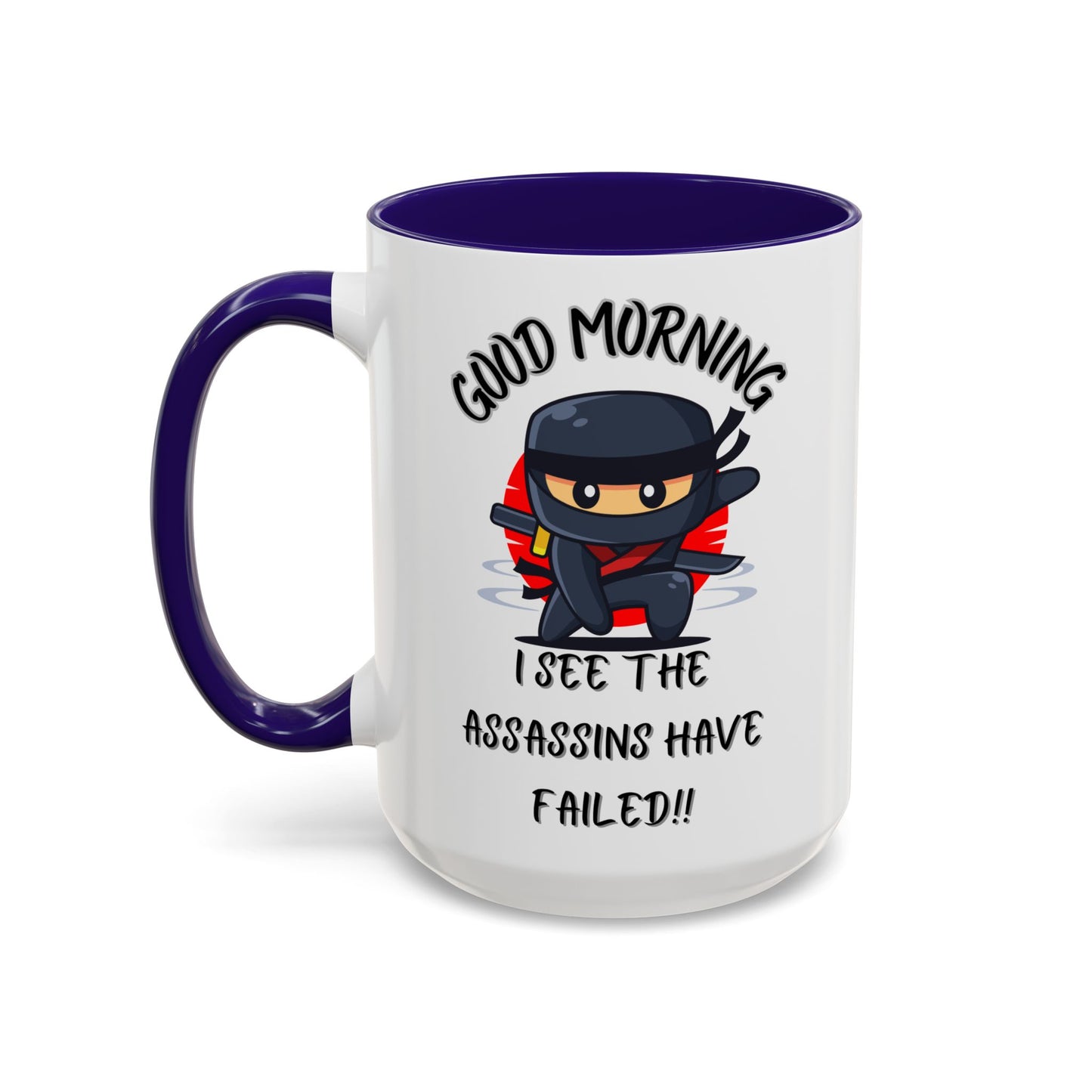 Colourful Assassins have failed Coffee Mug, 11oz/15oz, Funny Gift for Him/Her, Office Humor, Birthday Present, Unique Ceramic Mugs