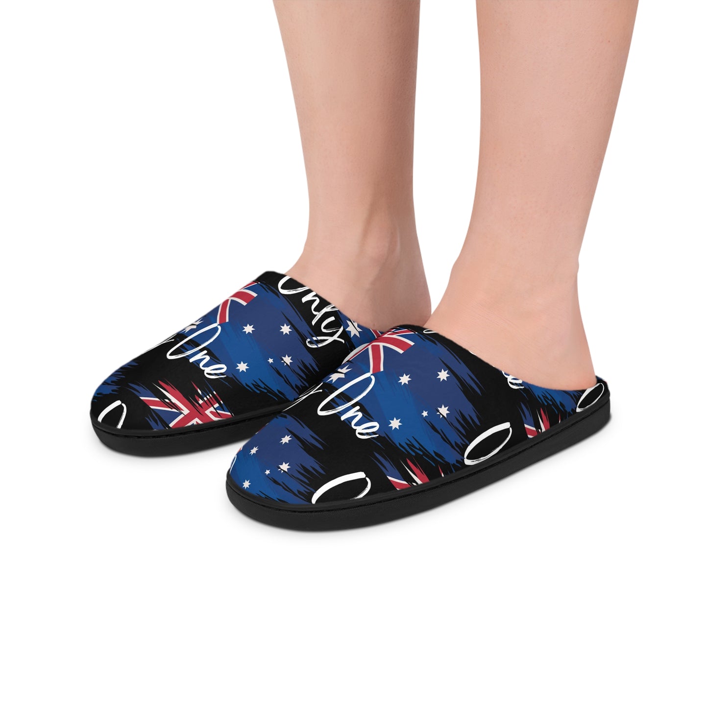 Australia flag only one Men's Indoor Slippers, Cozy Home Footwear, Australian Flag Slippers for Relaxation, Perfect Gift for Dad, Unique House Shoes