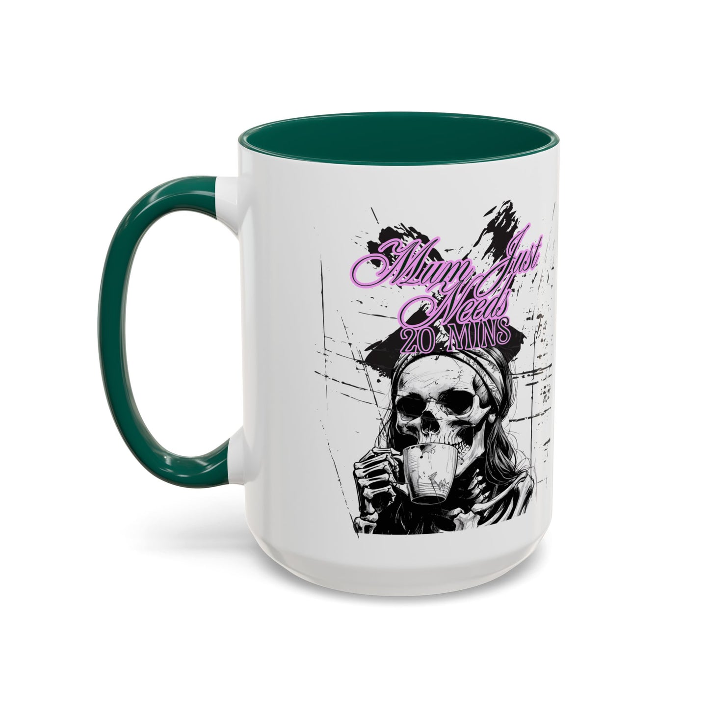Mum Just Needs 20 min | Perfect for Coffee Lovers, Halloween Decor, Gift for Her, Unique Homeware, Fun Office Mug