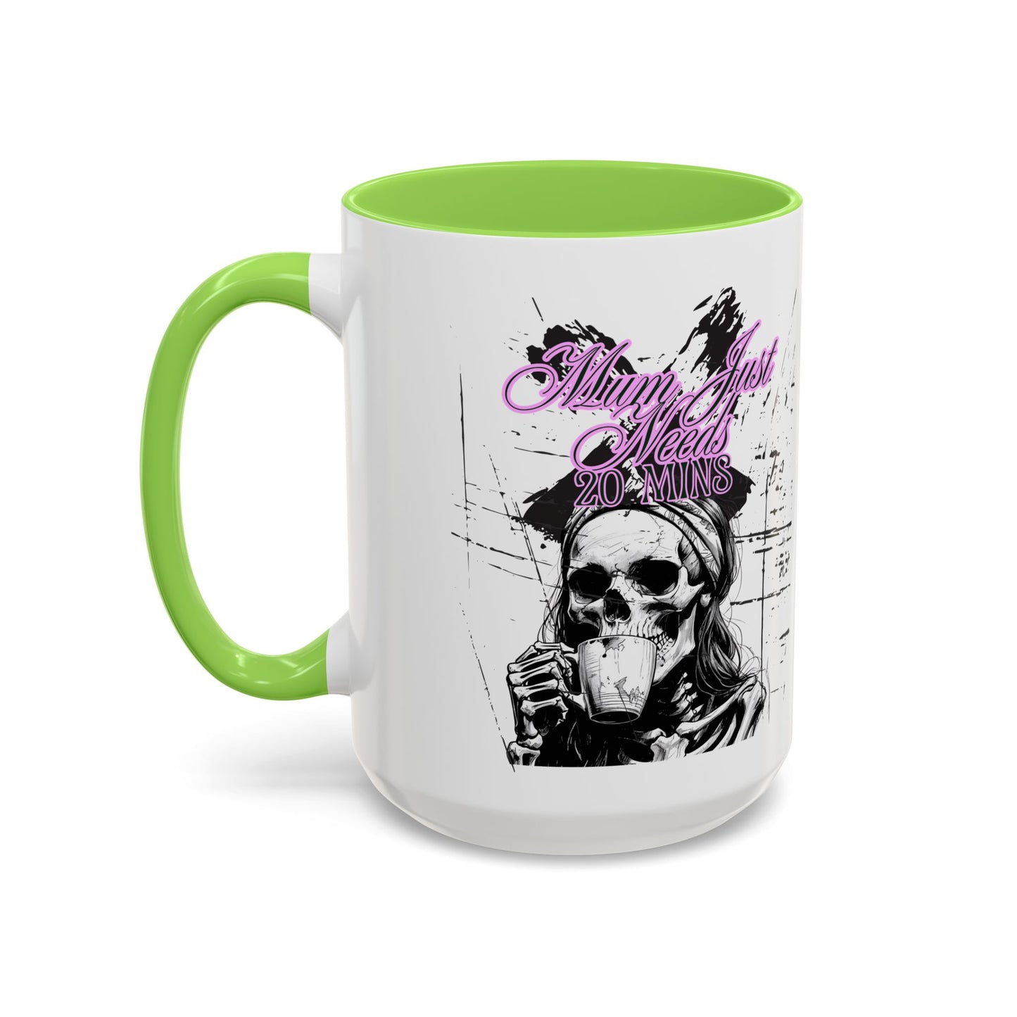 Mum Just Needs 20 min | Perfect for Coffee Lovers, Halloween Decor, Gift for Her, Unique Homeware, Fun Office Mug