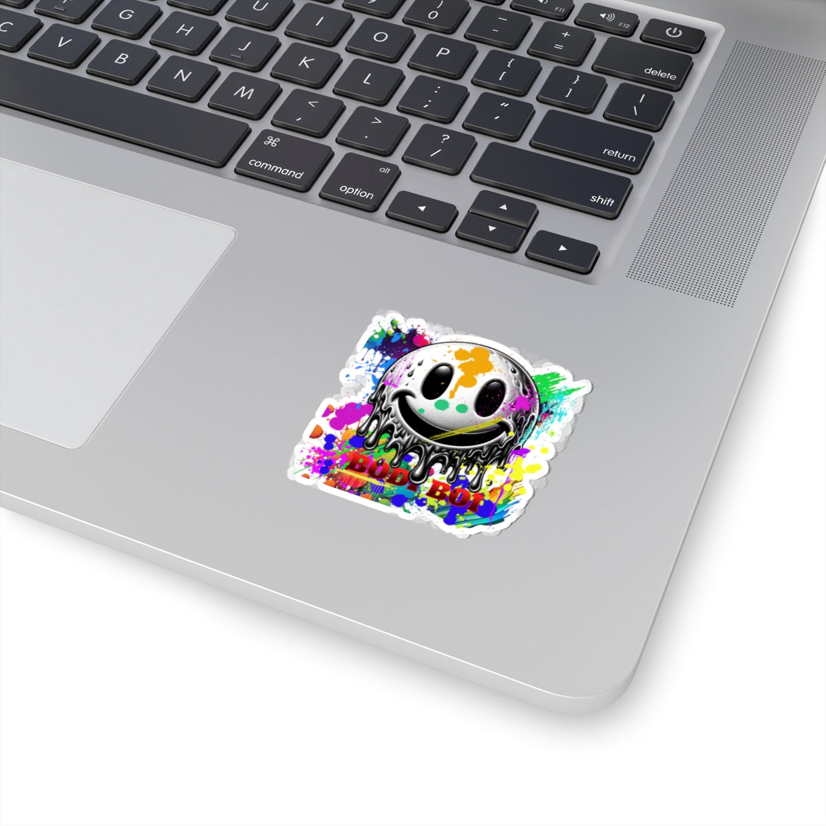 Colorful Slime Smiley Kiss-Cut Stickers, Fun Laptop Decals, Graffiti Art Stickers, Colorful Artwork for Gifts, Unique Art Stickers