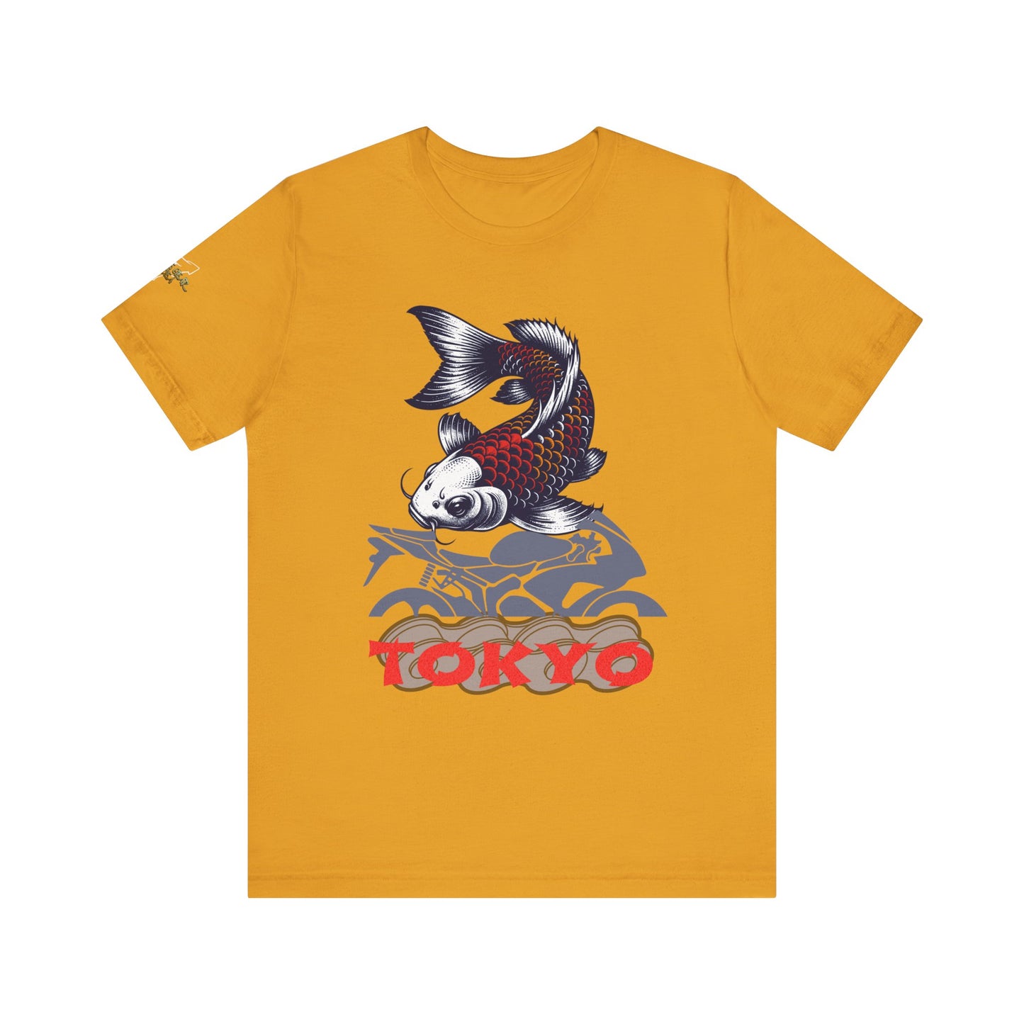 Tokyo Koi Graphic Tee, Casual Streetwear Shirt, Unisex Short Sleeve Top, Gift for Fishermen, Stylish Summer Fashion