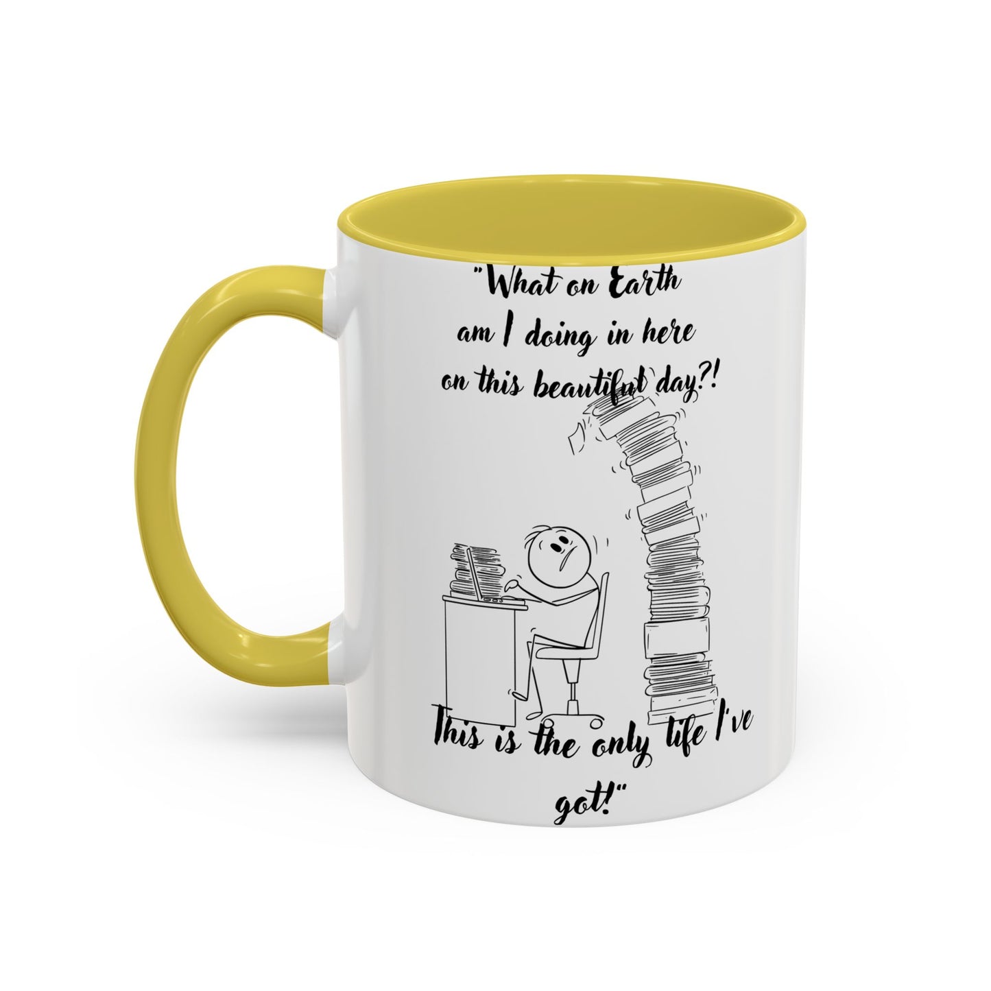 What am I doing here Coffee Mug - Perfect for Writers, Students, and Book Lovers!