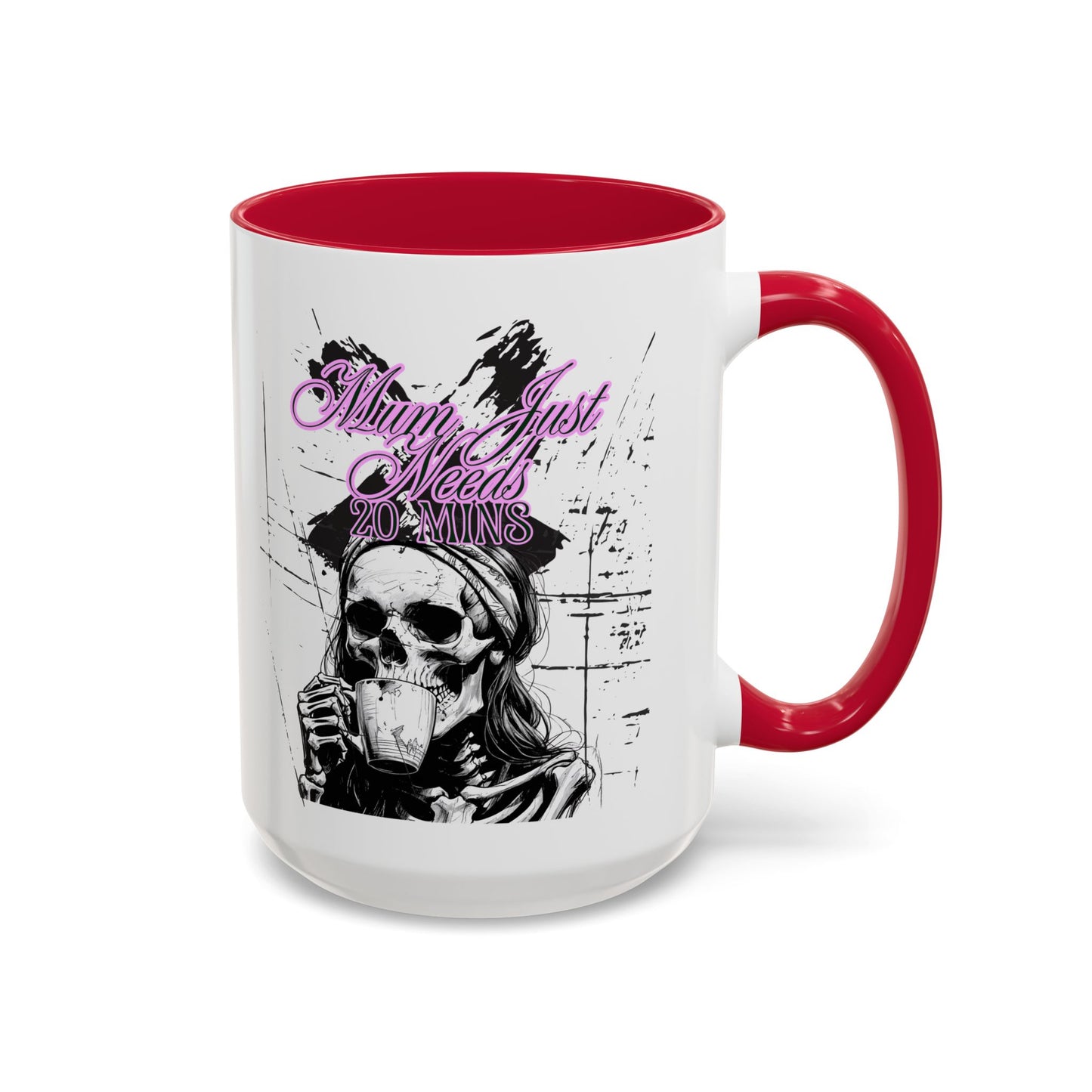 Mum Just Needs 20 min | Perfect for Coffee Lovers, Halloween Decor, Gift for Her, Unique Homeware, Fun Office Mug