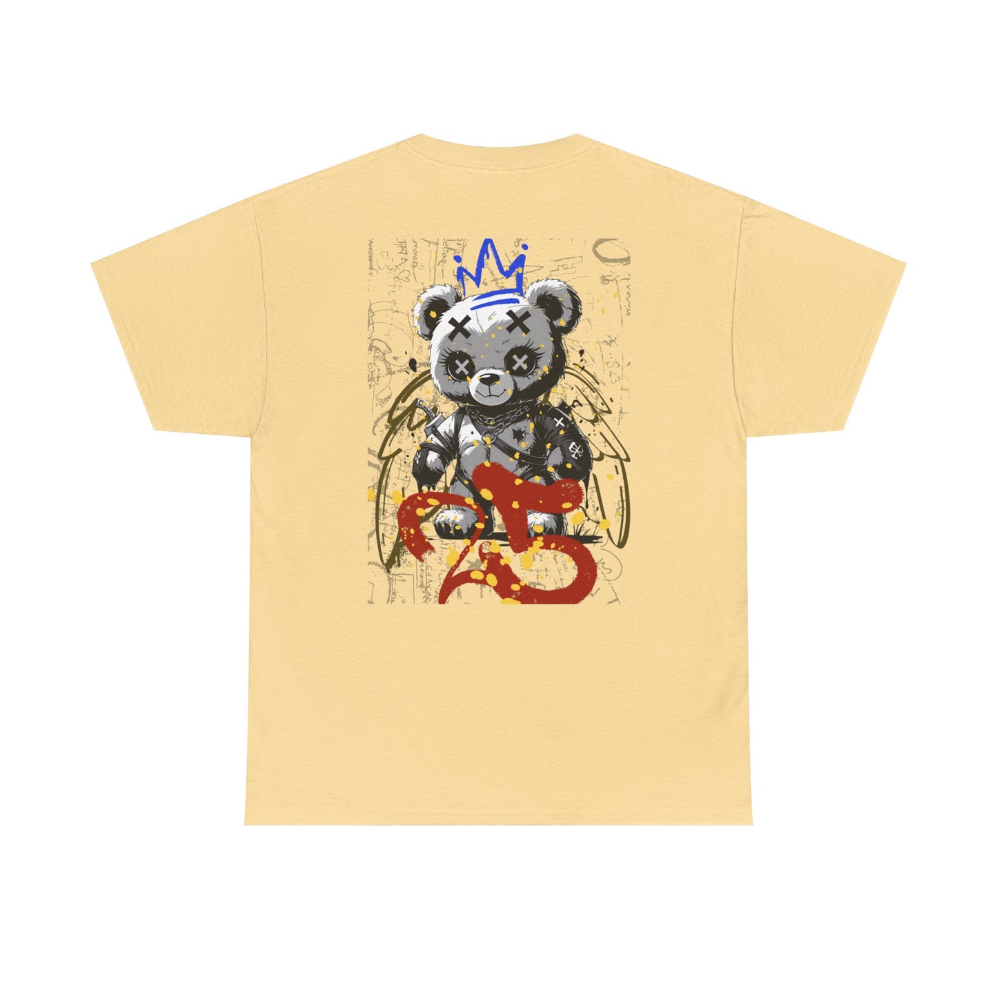 Skull & Bear Graphic Tee, Unisex Heavy Cotton Shirt for Casual Wear, Gift for Birthdays, Halloween, Gothic Tee, Cool Tee, Bear Lover Gift,
