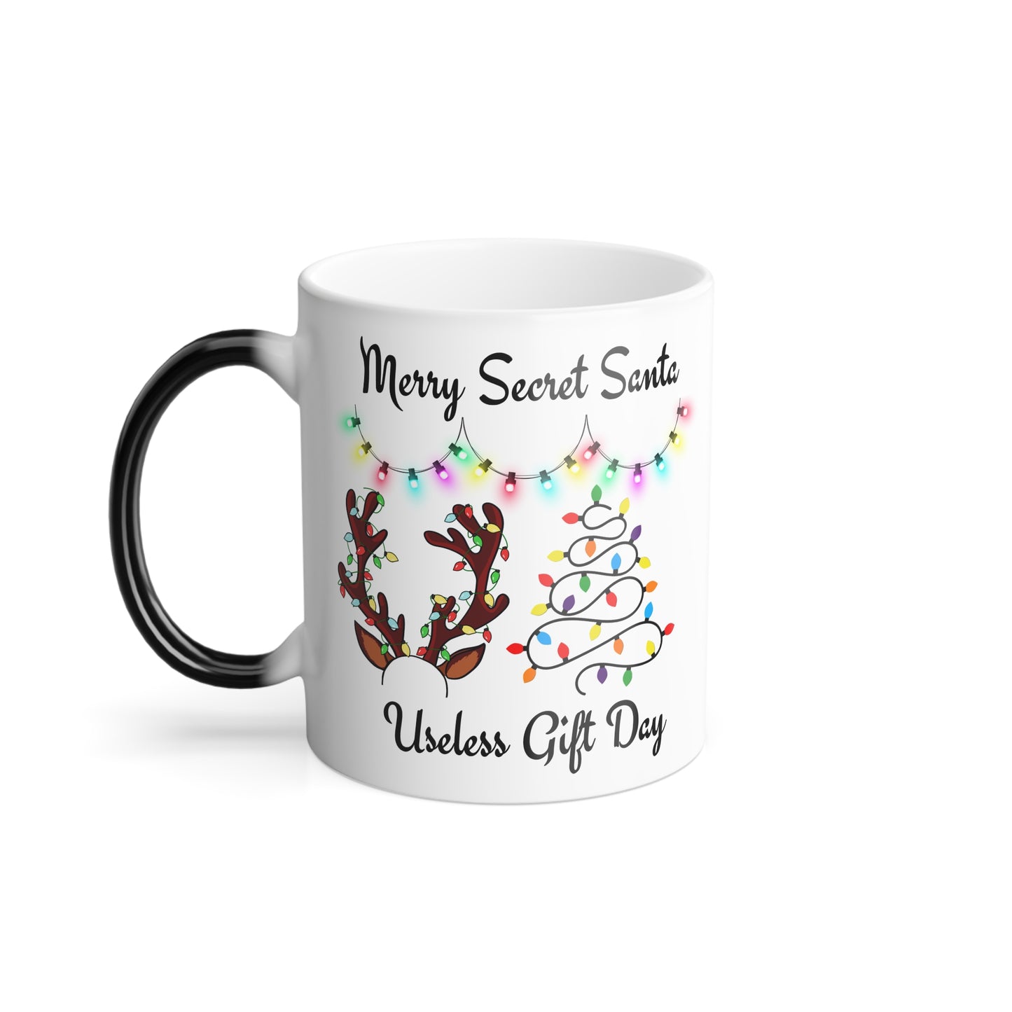 Colour Changing Secret Santa Holiday Mug | Merry Christmas & Santa | Gift for Coffee Lovers, Home Decor, Xmas Present