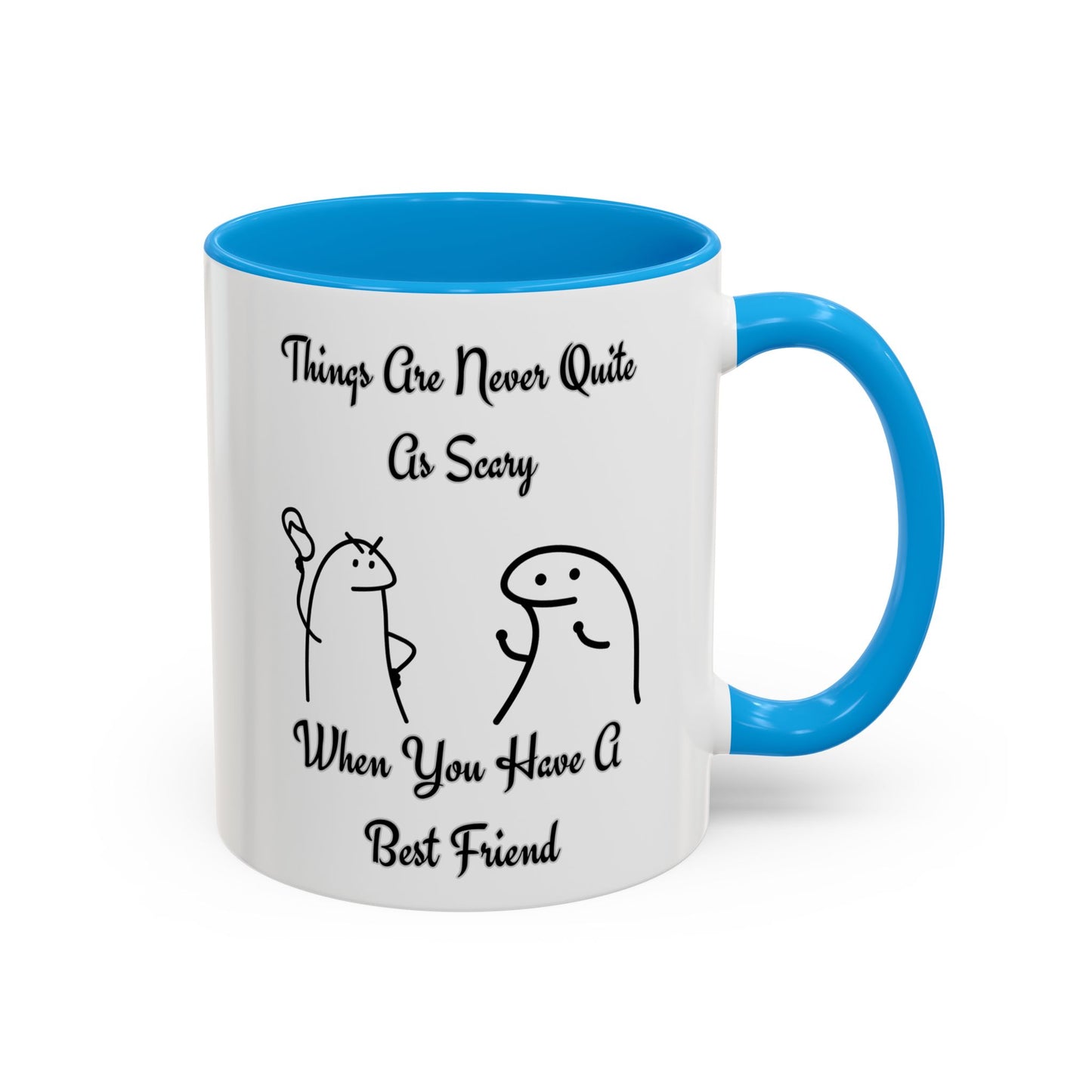 Best Friend Coffee Mug, Colorful Friendship Mug, Cute Gift for Friends, Inspirational Quote Mug, 11oz, 15oz
