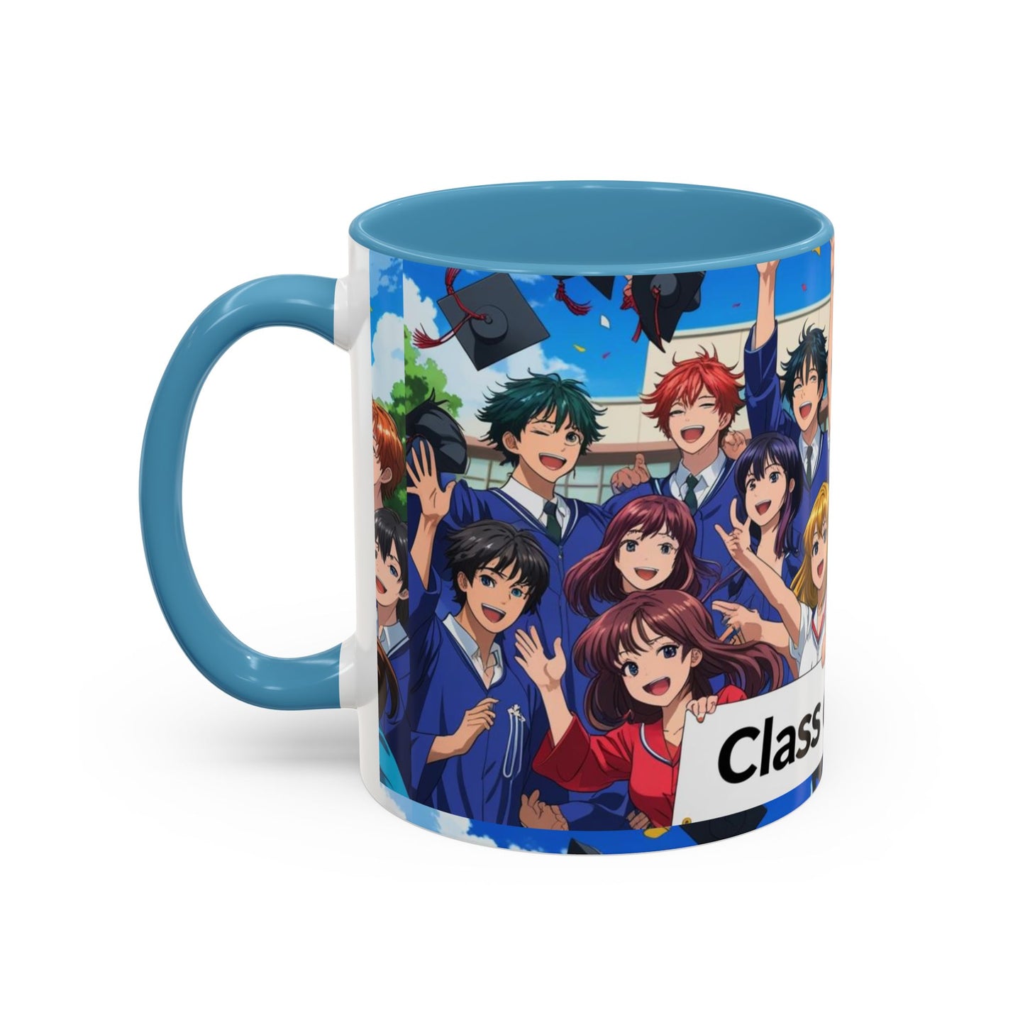 Anime Graduation Coffee Mug for Class of 2025, Personalized Gift, School Memories, Graduation Celebration, Unique Teacher Gift