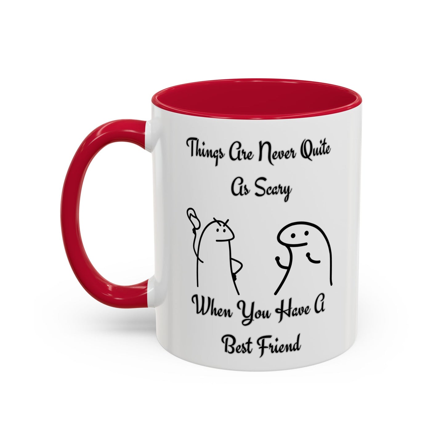 Best Friend Coffee Mug, Colorful Friendship Mug, Cute Gift for Friends, Inspirational Quote Mug, 11oz, 15oz