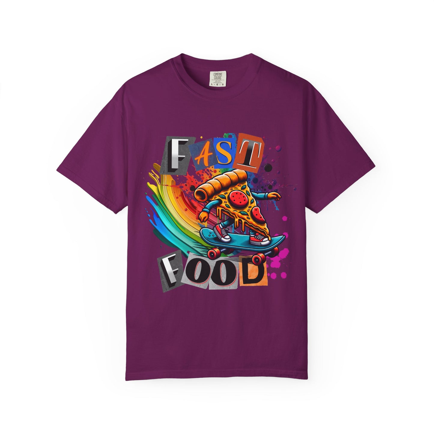 Fast Food Skate Graphic T-Shirt, Unisex T-Shirt, Retro Style Tee, Perfect for Food Lovers, Skate Culture, Casual Wear