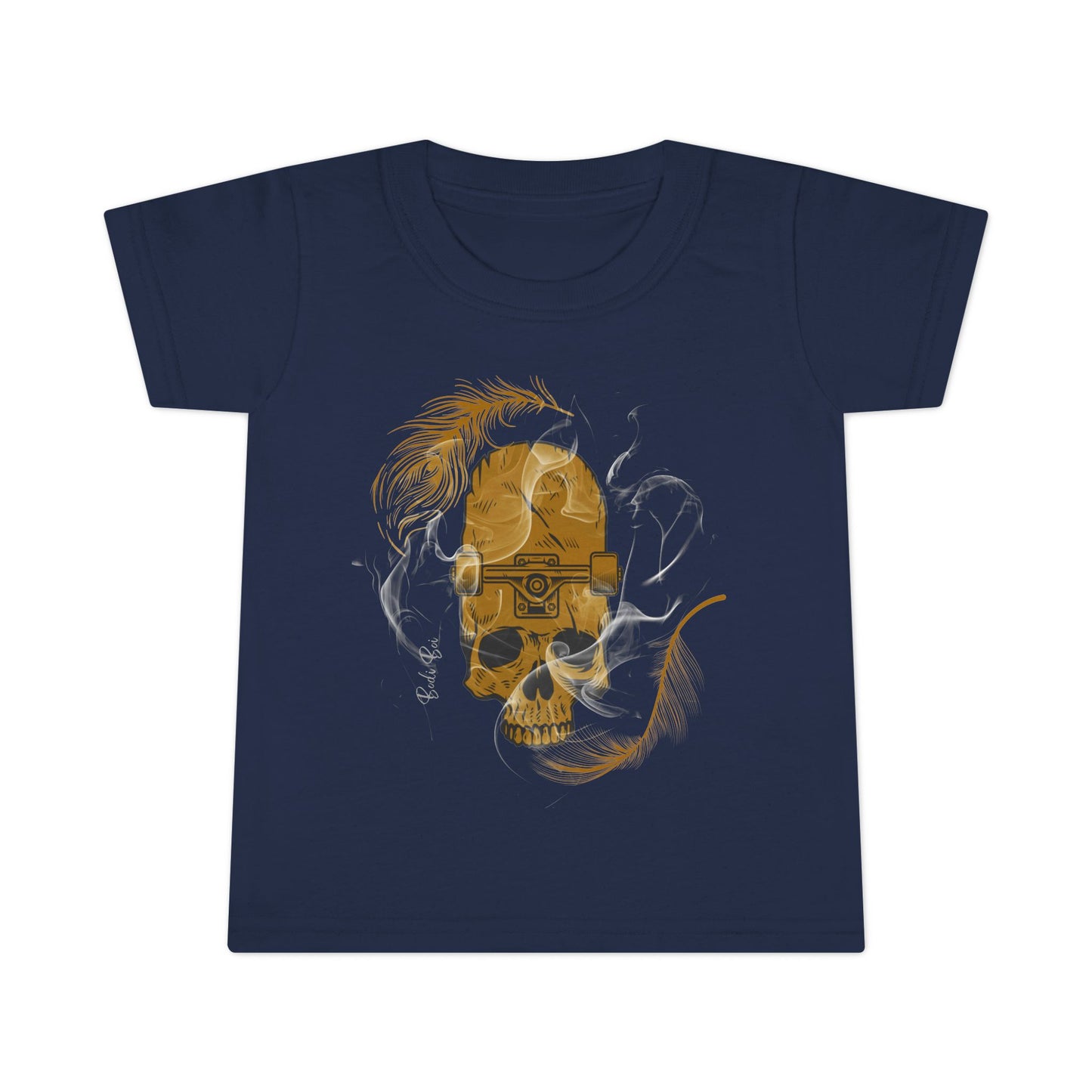 Toddler Mum I'm Here Skull T-Shirt - Cool Graphic Tee, Baby Announcement Shirt, Toddler Birthday Gift, Halloween Outfit, Unique Fun Apparel