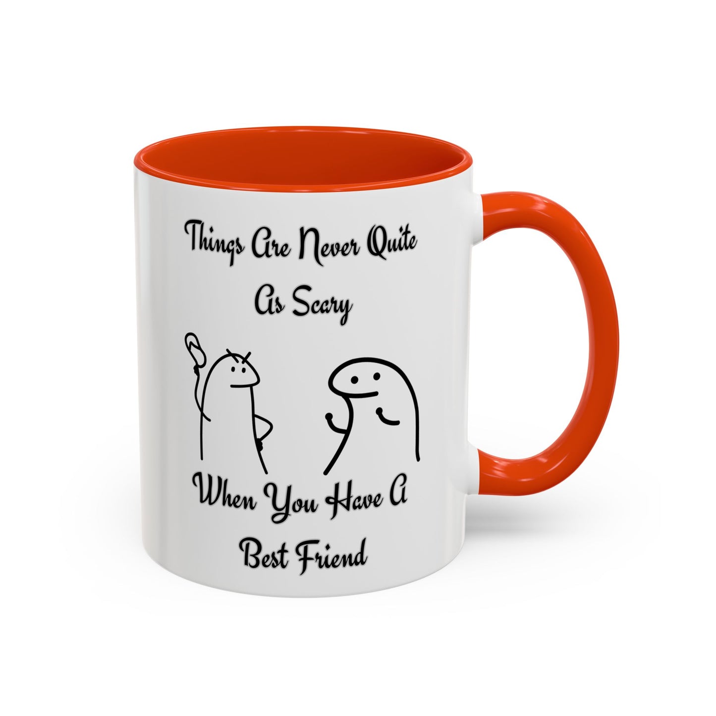Best Friend Coffee Mug, Colorful Friendship Mug, Cute Gift for Friends, Inspirational Quote Mug, 11oz, 15oz
