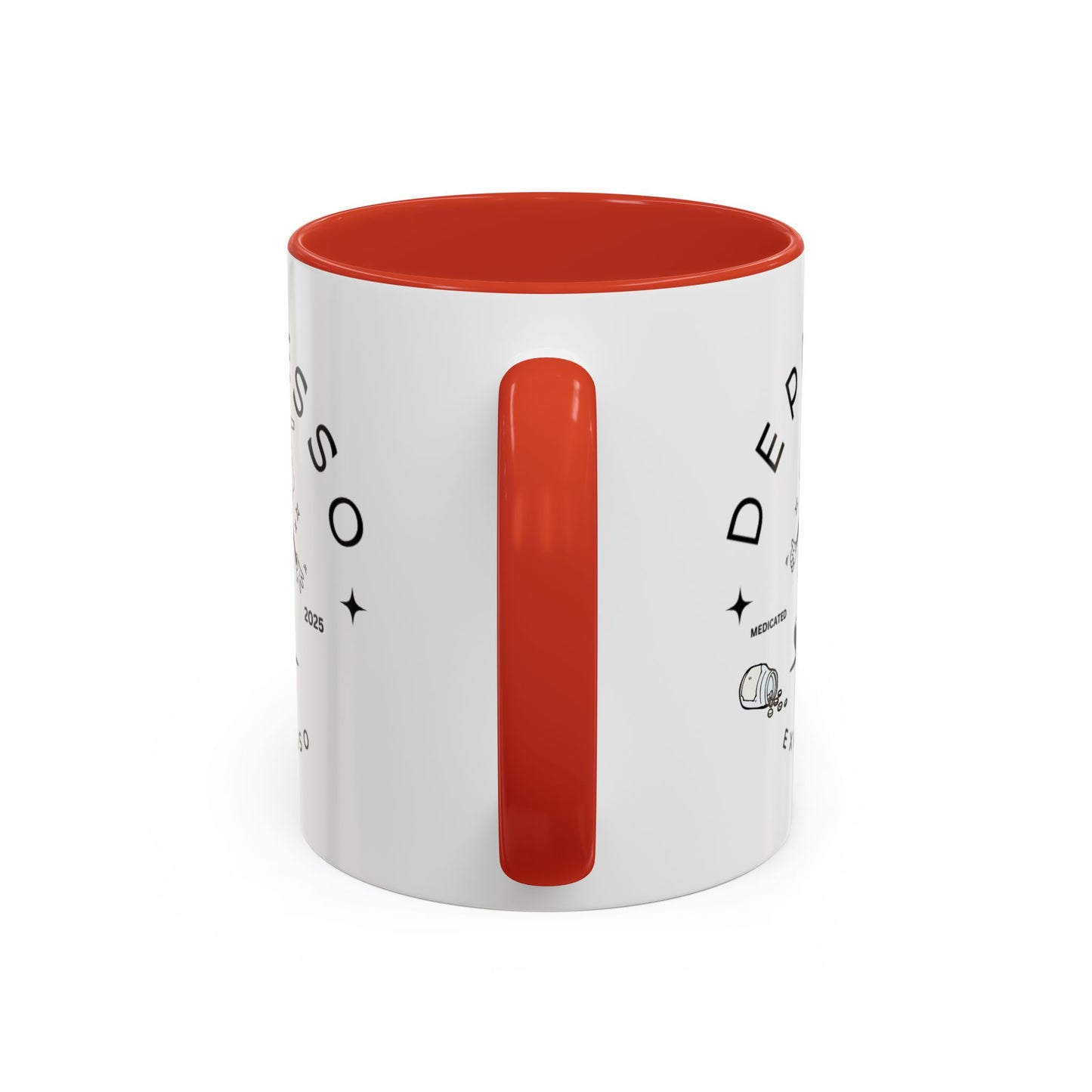 Coffee Mug, Funny Espresso Mug, Gift for Coffee Lovers, Depresso Expresso Humor Cup, Kitchen Decor, Barista Gift, Quirky Beverage Cup,