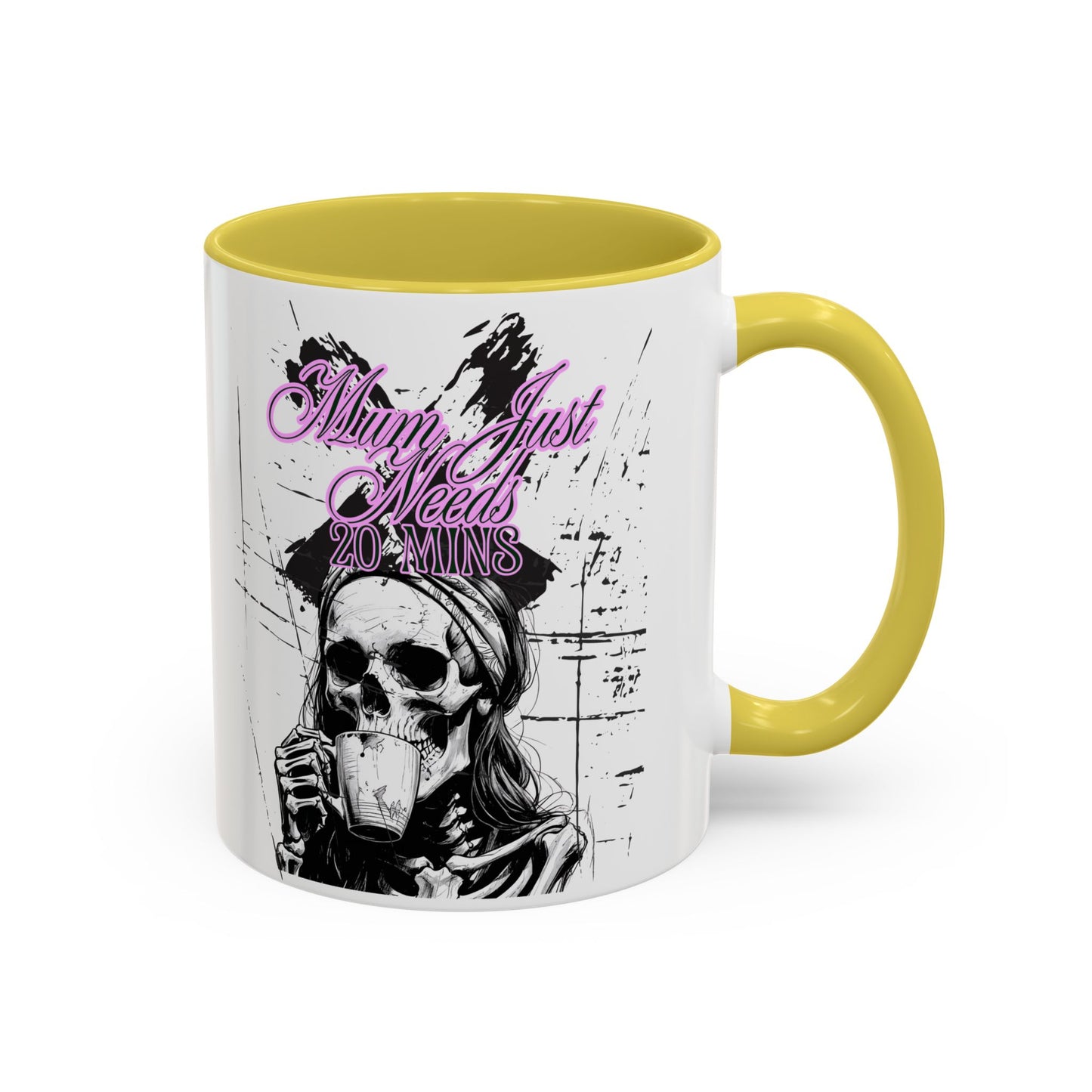 Mum Just Needs 20 min | Perfect for Coffee Lovers, Halloween Decor, Gift for Her, Unique Homeware, Fun Office Mug