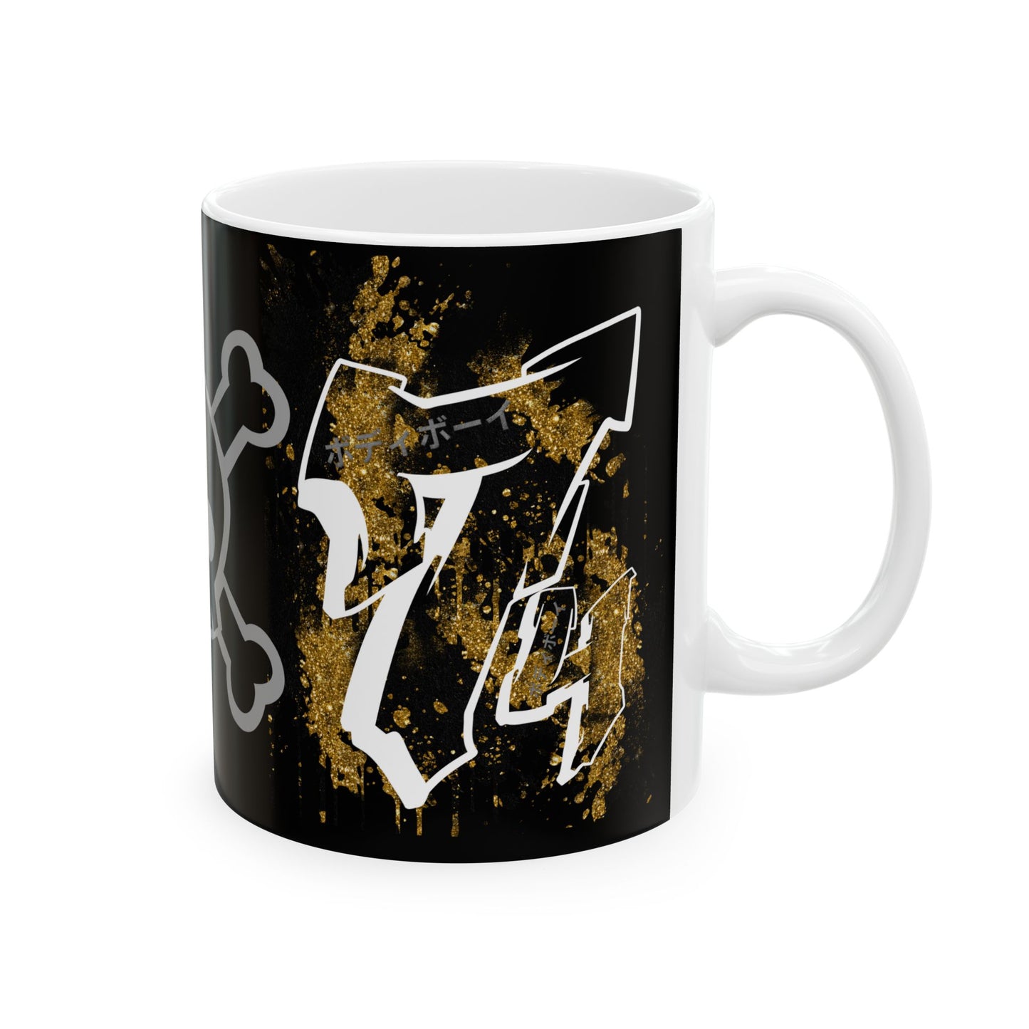 Gothic Skull Ceramic Mug | 11oz & 15oz | Unique Gift for Halloween, Coffee Lovers, Goth Enthusiasts, Edgy Decor, Skull Design