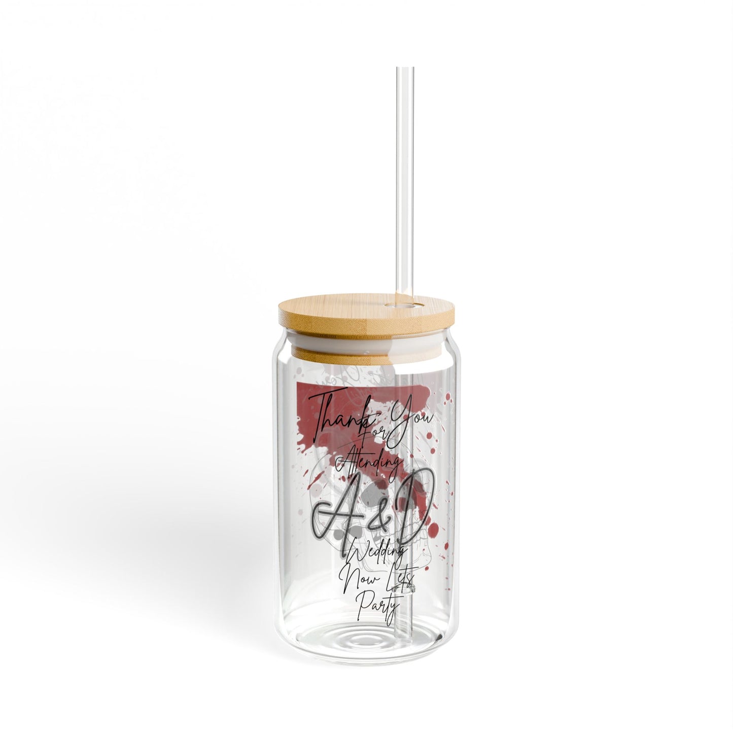 Elegant Sipper Glass, 16oz | Perfect for Parties, Gifts, Home Decor, Unique Drinkware, Thank You Favors