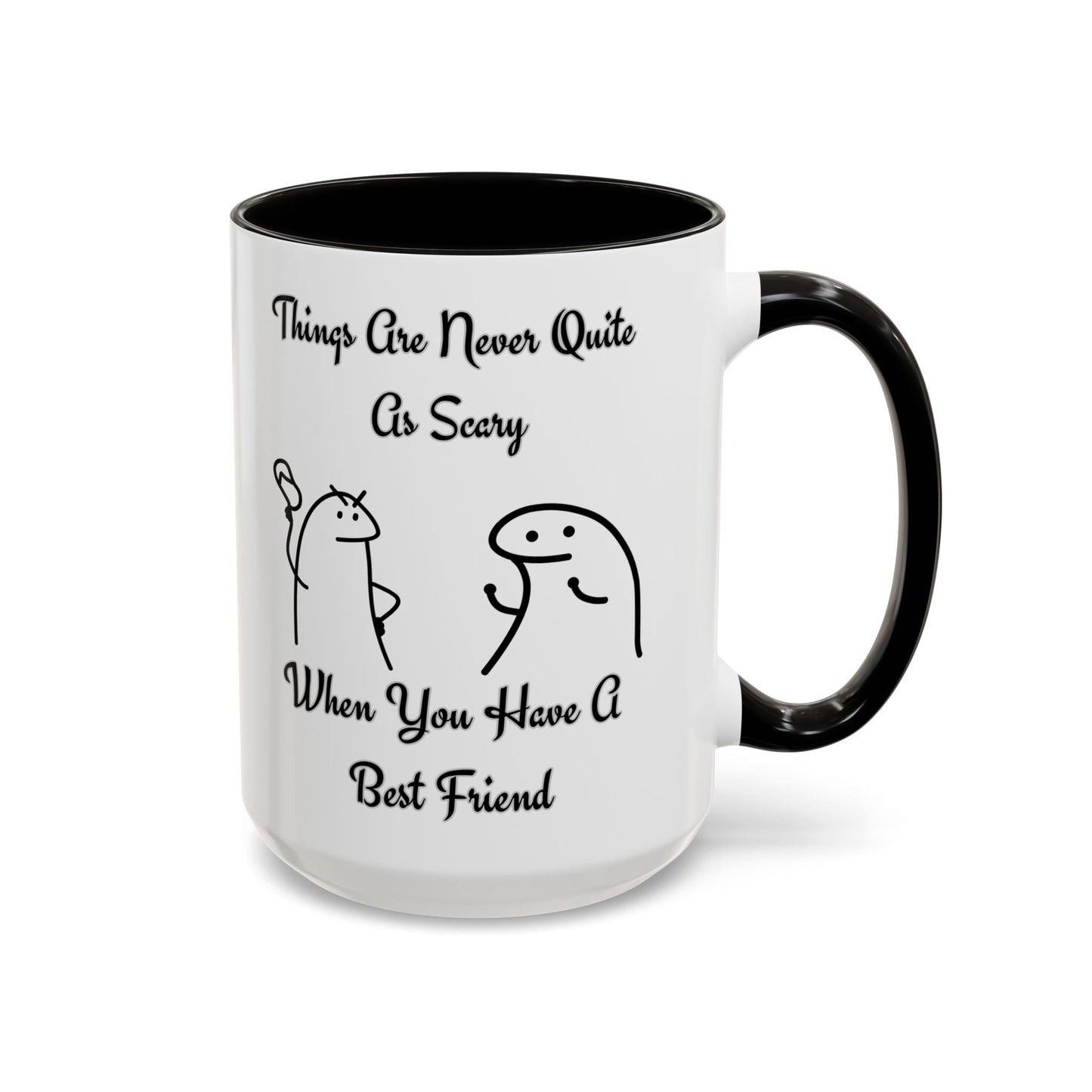 Best Friend Coffee Mug, Colorful Friendship Mug, Cute Gift for Friends, Inspirational Quote Mug, 11oz, 15oz
